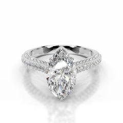 Joana Lab Grown Diamond Ring Marquise - Platinum