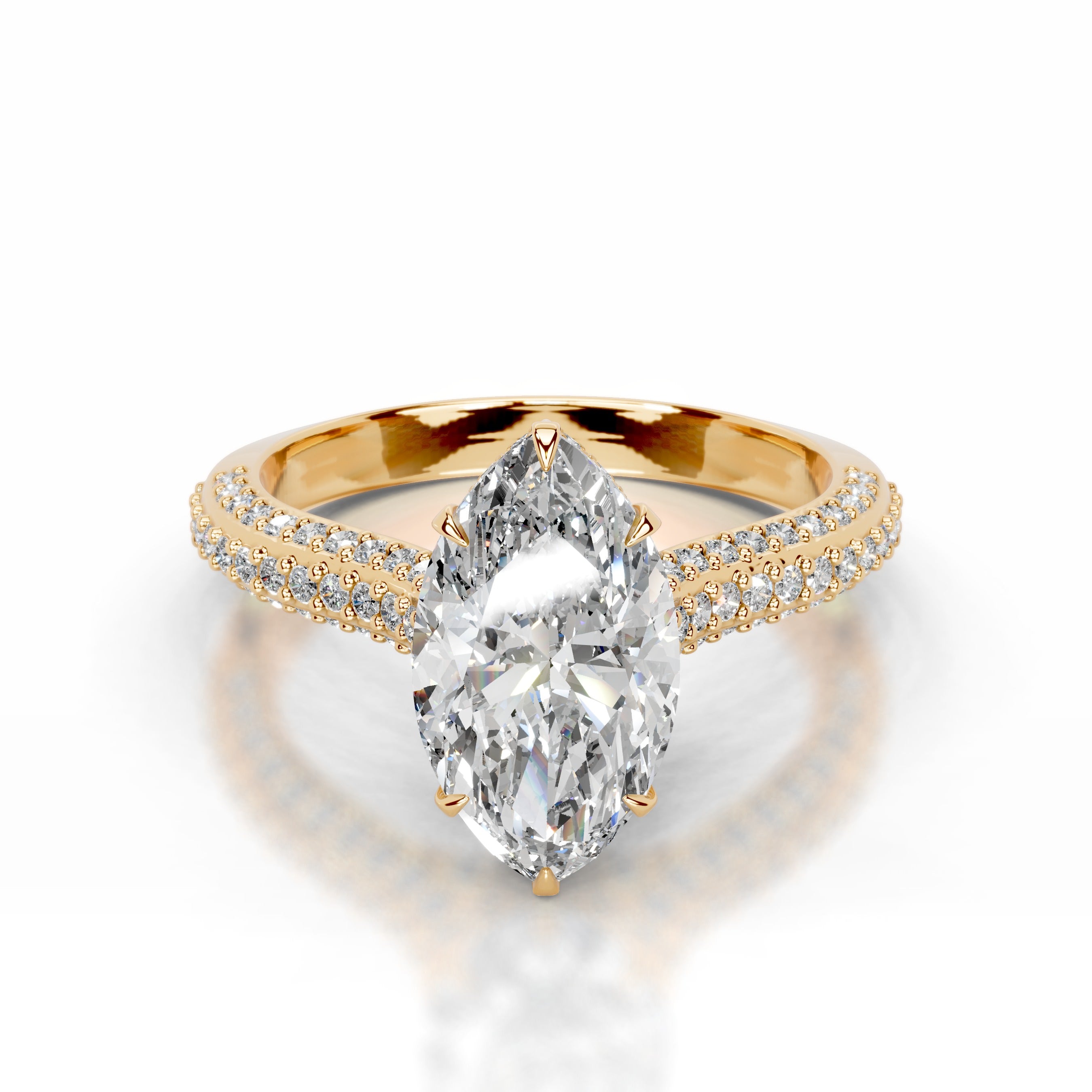 Joana  Lab Grown Diamond Ring - 18K Yellow Gold