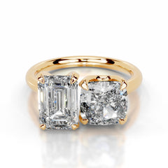 Dominique Lab Grown Diamond Ring - 18K Yellow Gold