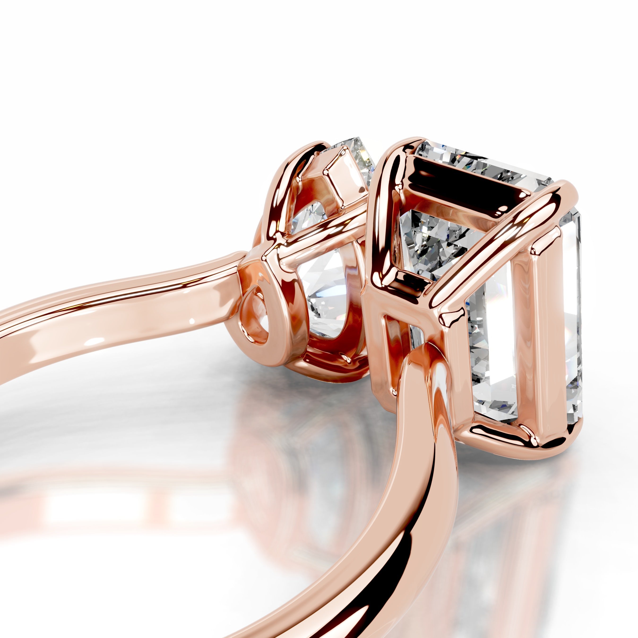 Joelle Lab Grown Diamond Ring - 14K Rose Gold (RTS)