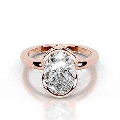 Thor Lab Grown Diamond Ring Oval - 14K Rose Gold