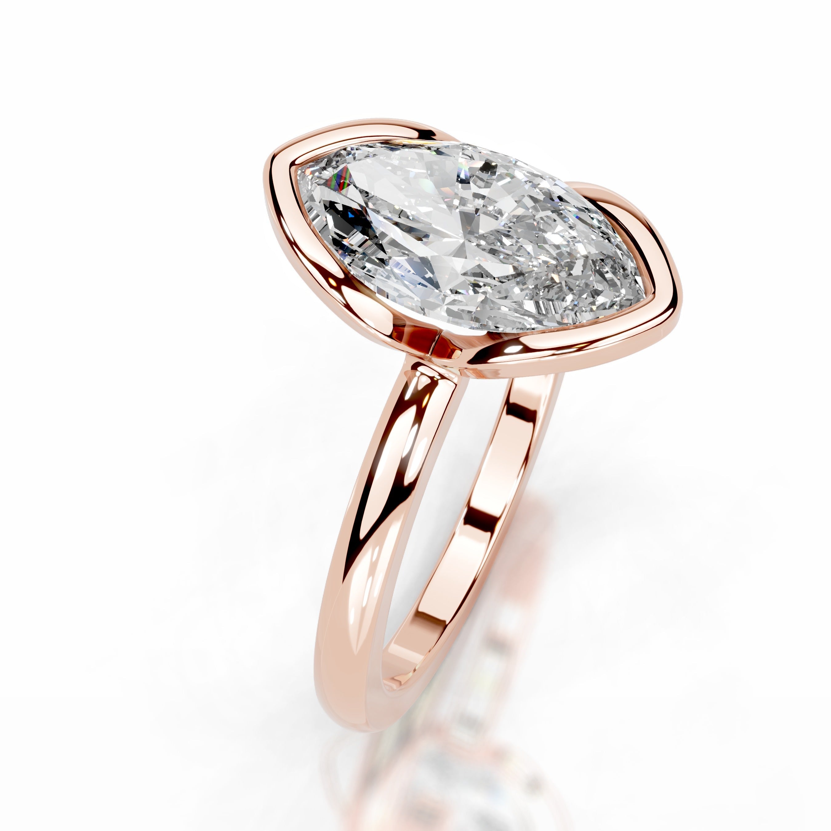 Thor Lab Grown Diamond Ring - 14K Rose Gold (RTS)