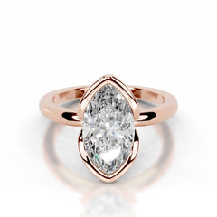 Thor Lab Grown Diamond Ring Marquise - 14K Rose Gold