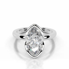 Thor Lab Grown Diamond Ring Marquise - Platinum