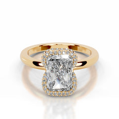 Bowie Lab Grown Diamond Ring Elongated Radiant - 18K Yellow Gold