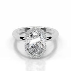 Bowie Lab Grown Diamond Ring Oval - Platinum
