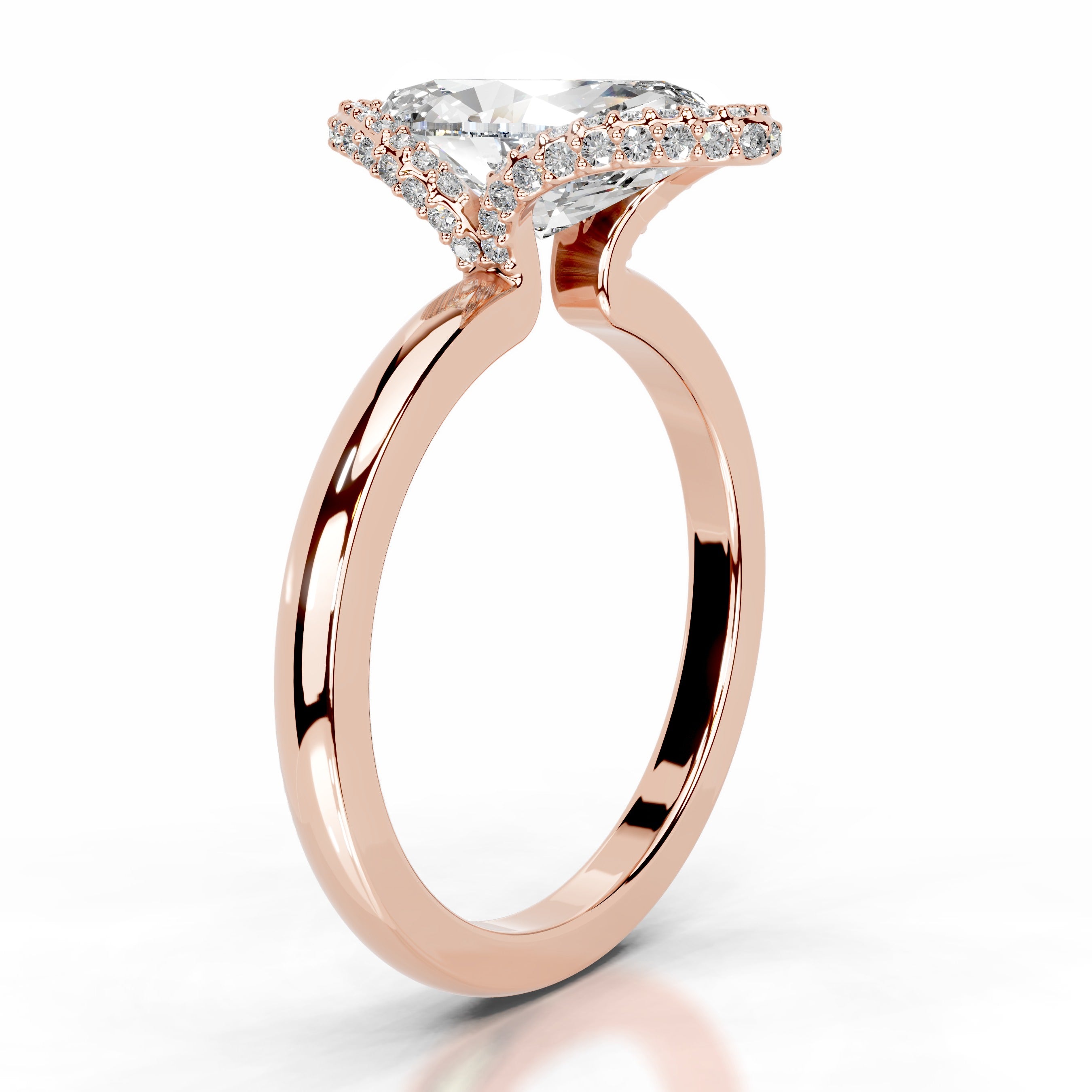 Bowie Lab Grown Diamond Ring - 14K Rose Gold