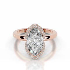 Bowie Lab Grown Diamond Ring Marquise - 14K Rose Gold
