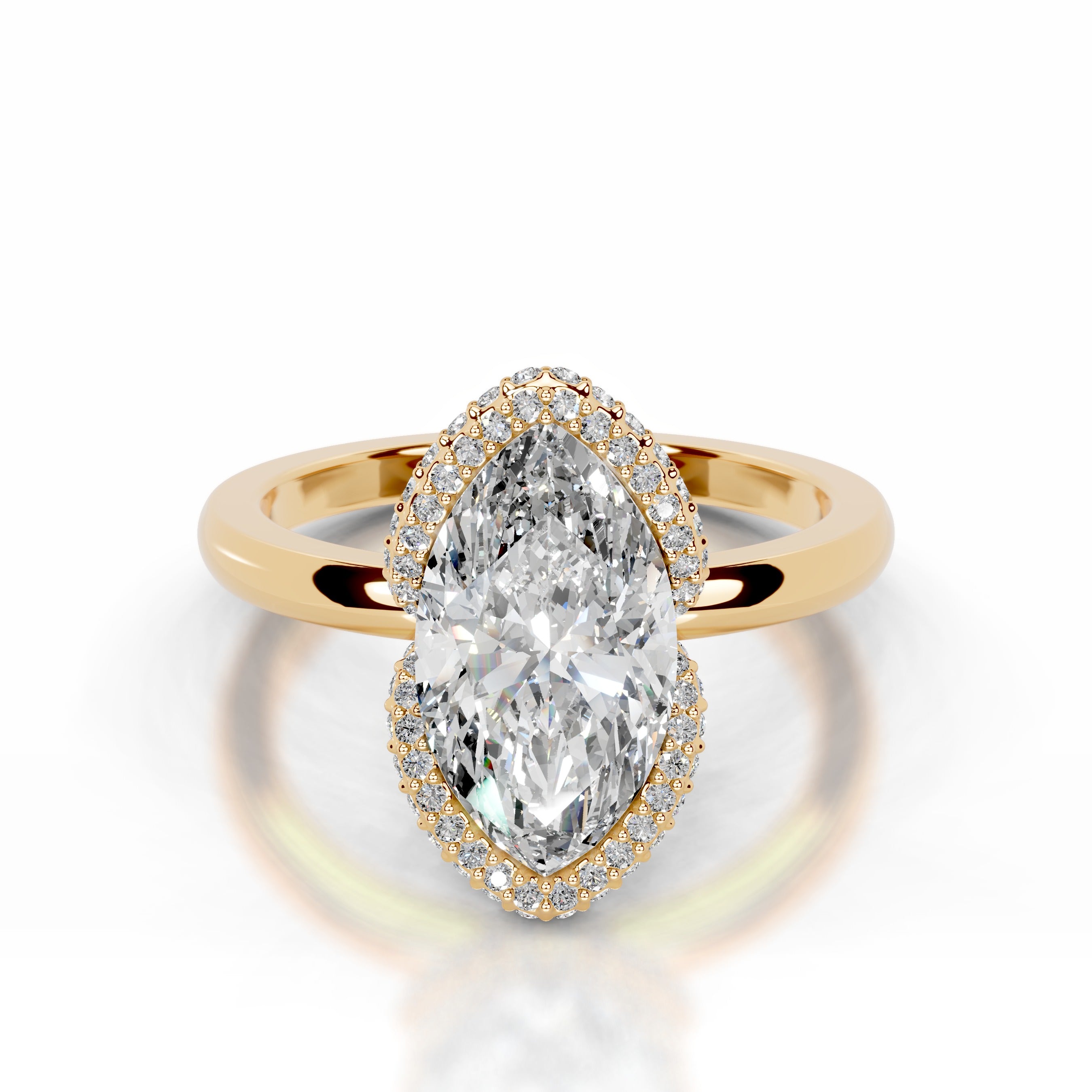 Bowie Lab Grown Diamond Ring - 18K Yellow Gold