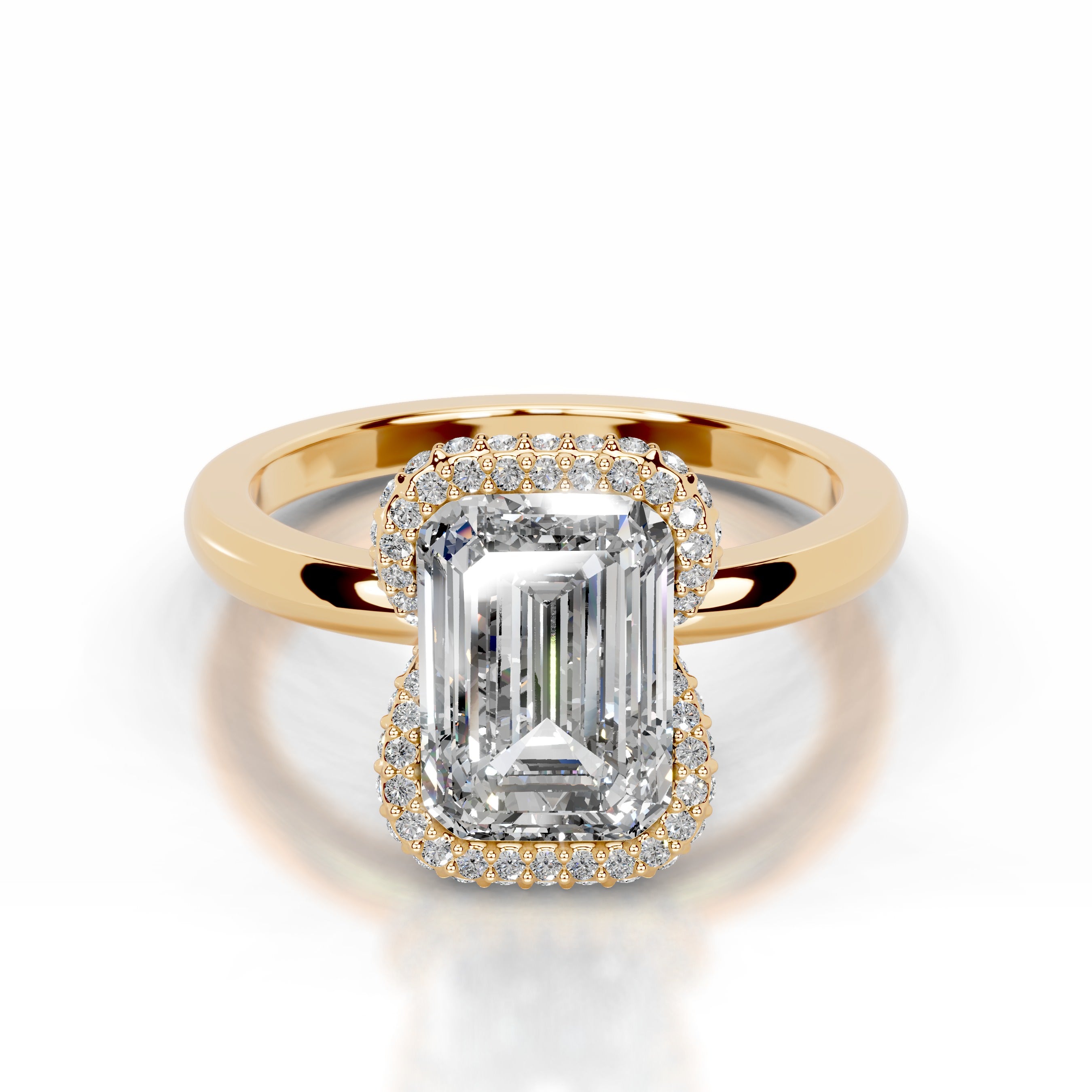 Bowie Lab Grown Diamond Ring - 18K Yellow Gold