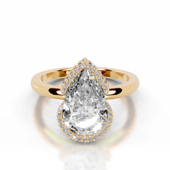 Bowie Lab Grown Diamond Ring Pear - 18K Yellow Gold