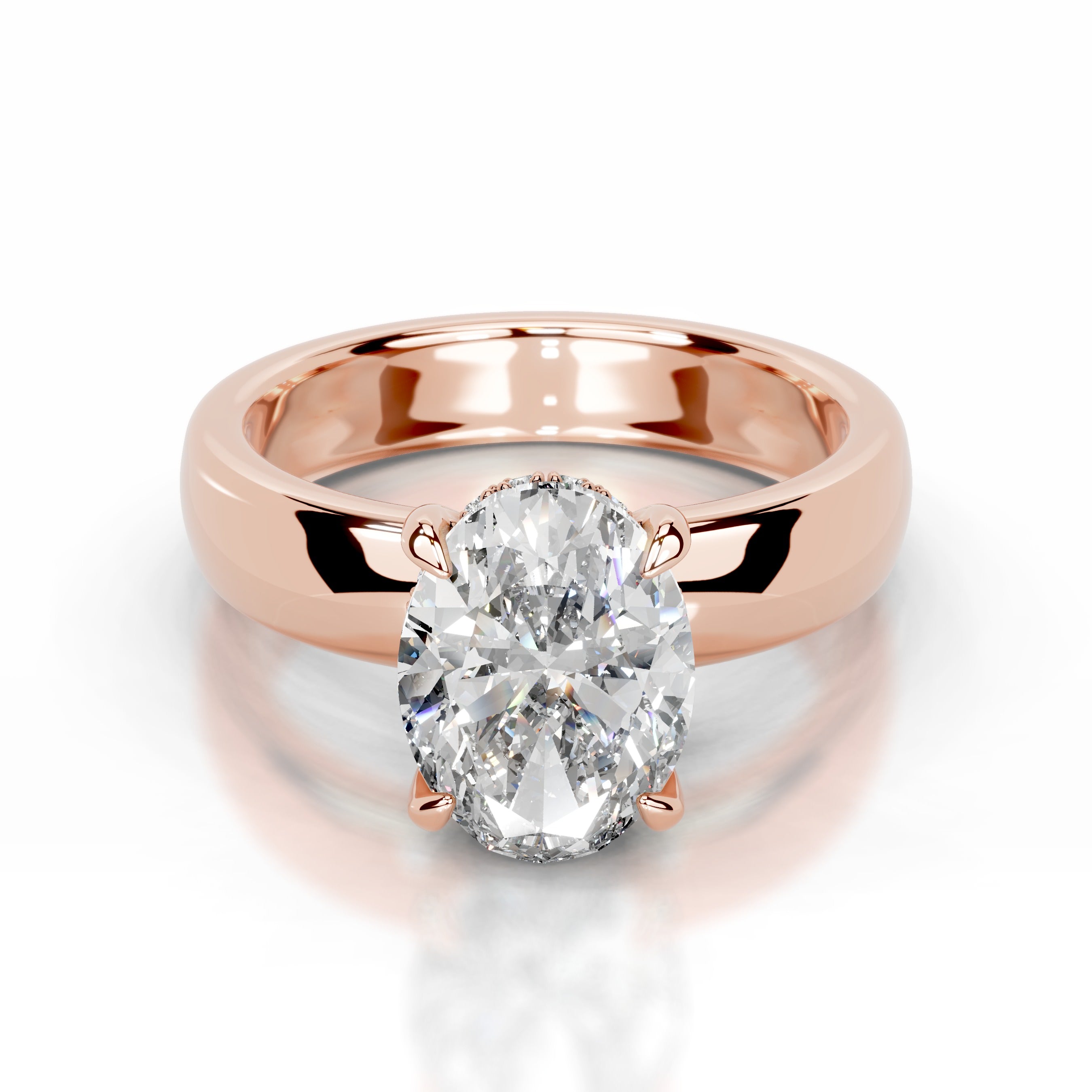 Lux Lab Grown Diamond Ring - 14K Rose Gold