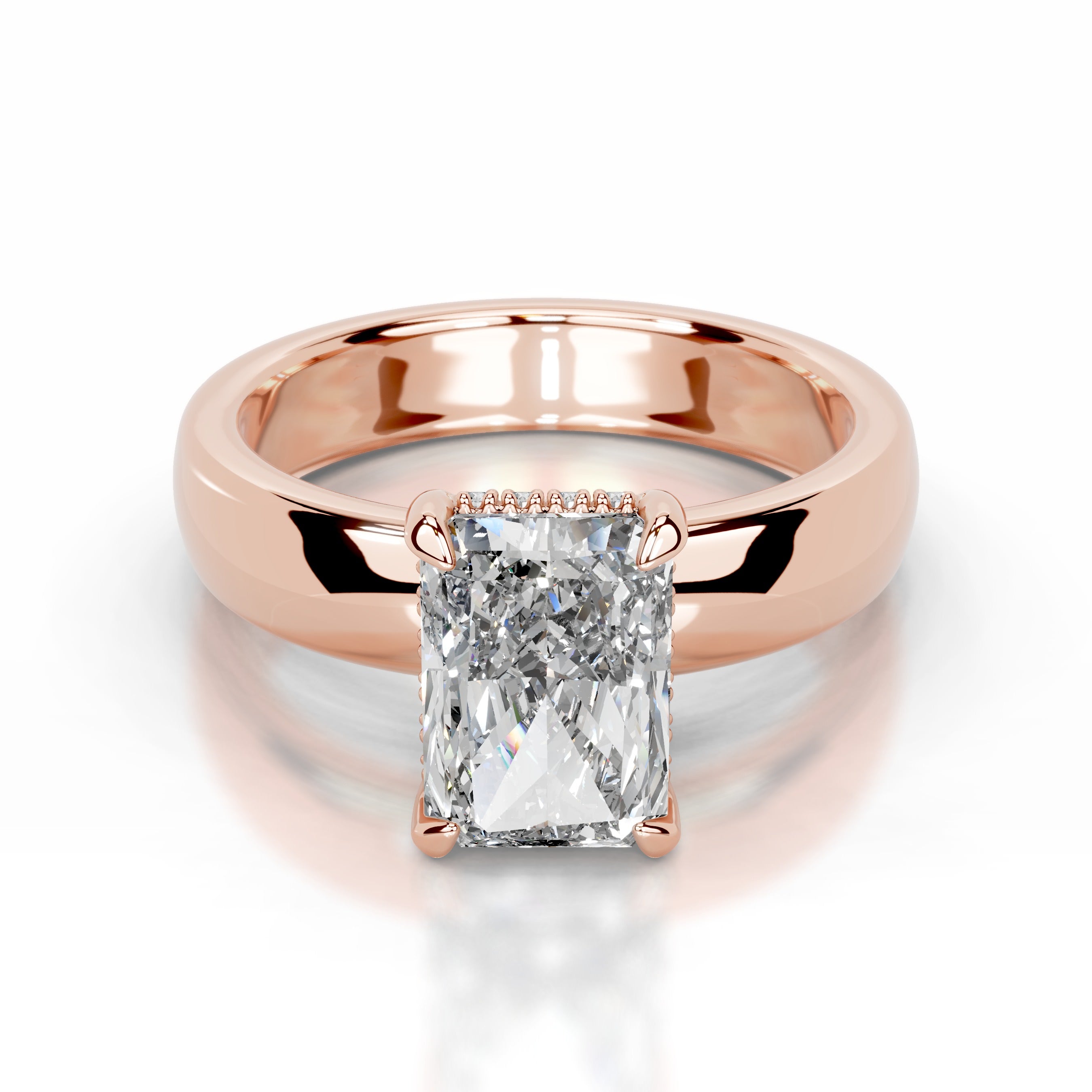 Lux Lab Grown Diamond Ring - 14K Rose Gold