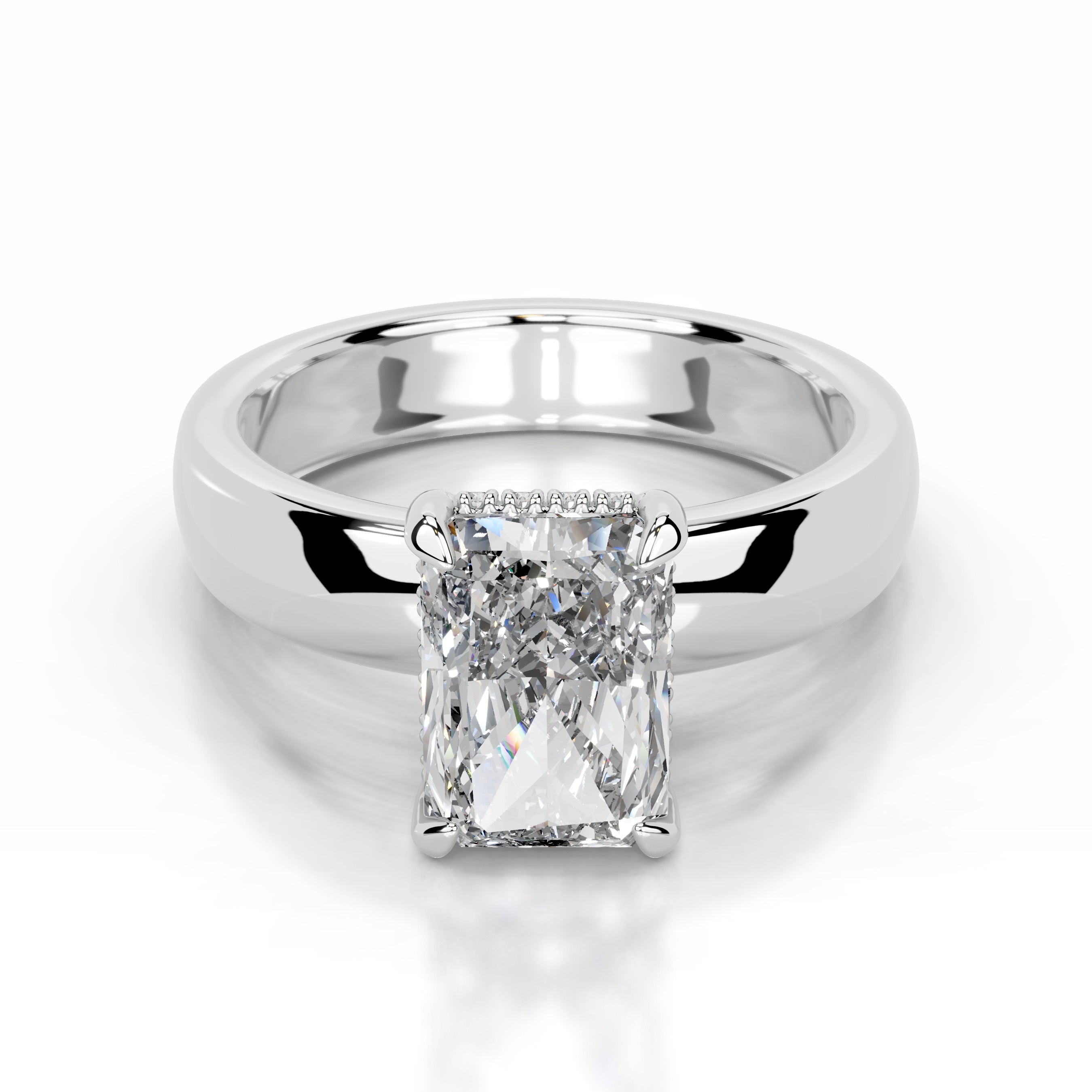 Lux Lab Grown Diamond Ring - 14K White Gold