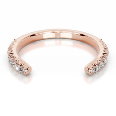 Himari Lab Grown Diamond Wedding band - 14K Rose Gold