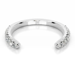 Himari Lab Grown Diamond Wedding band - 18K White Gold
