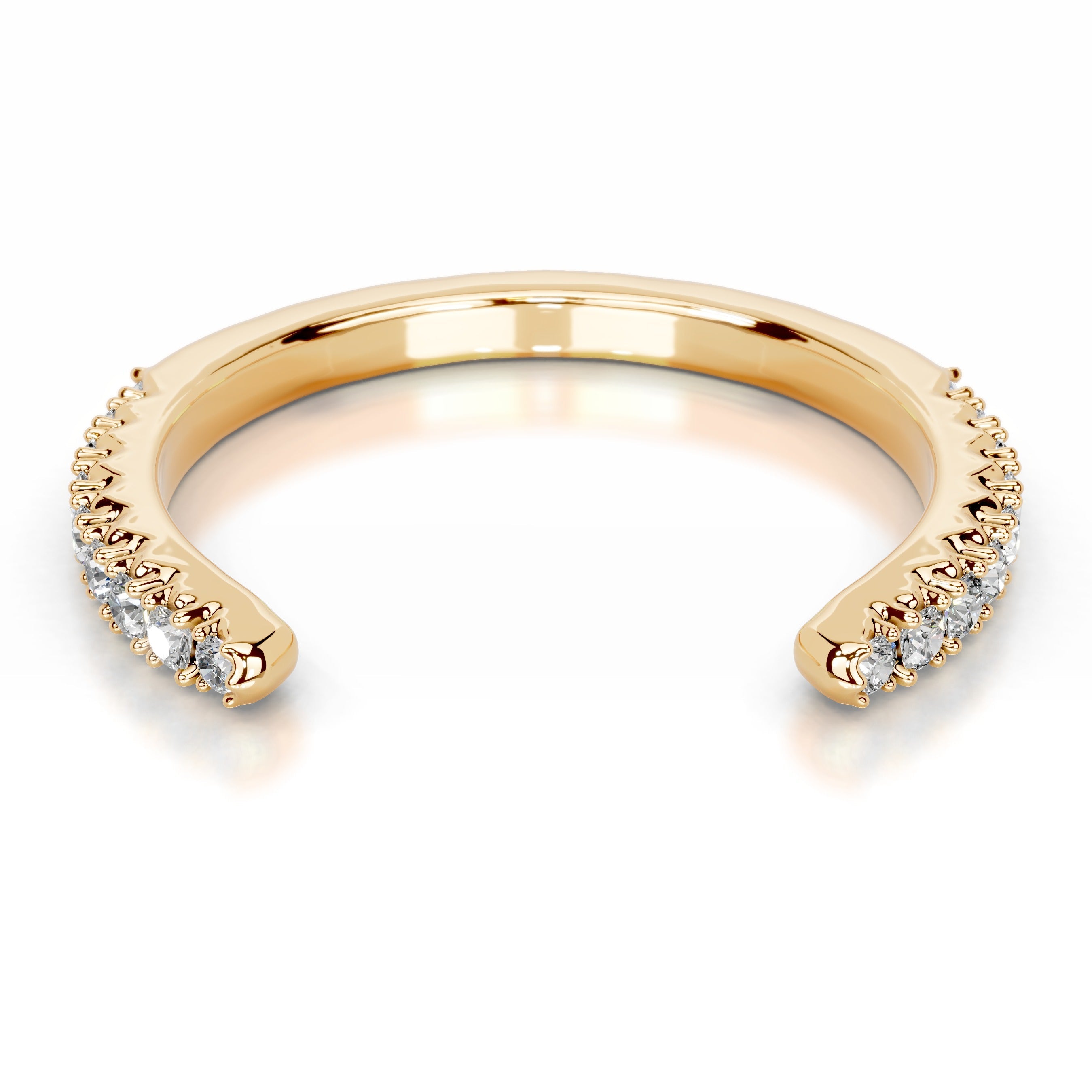 Himari Lab Grown Diamond Wedding band - 18K Yellow Gold (RTS)