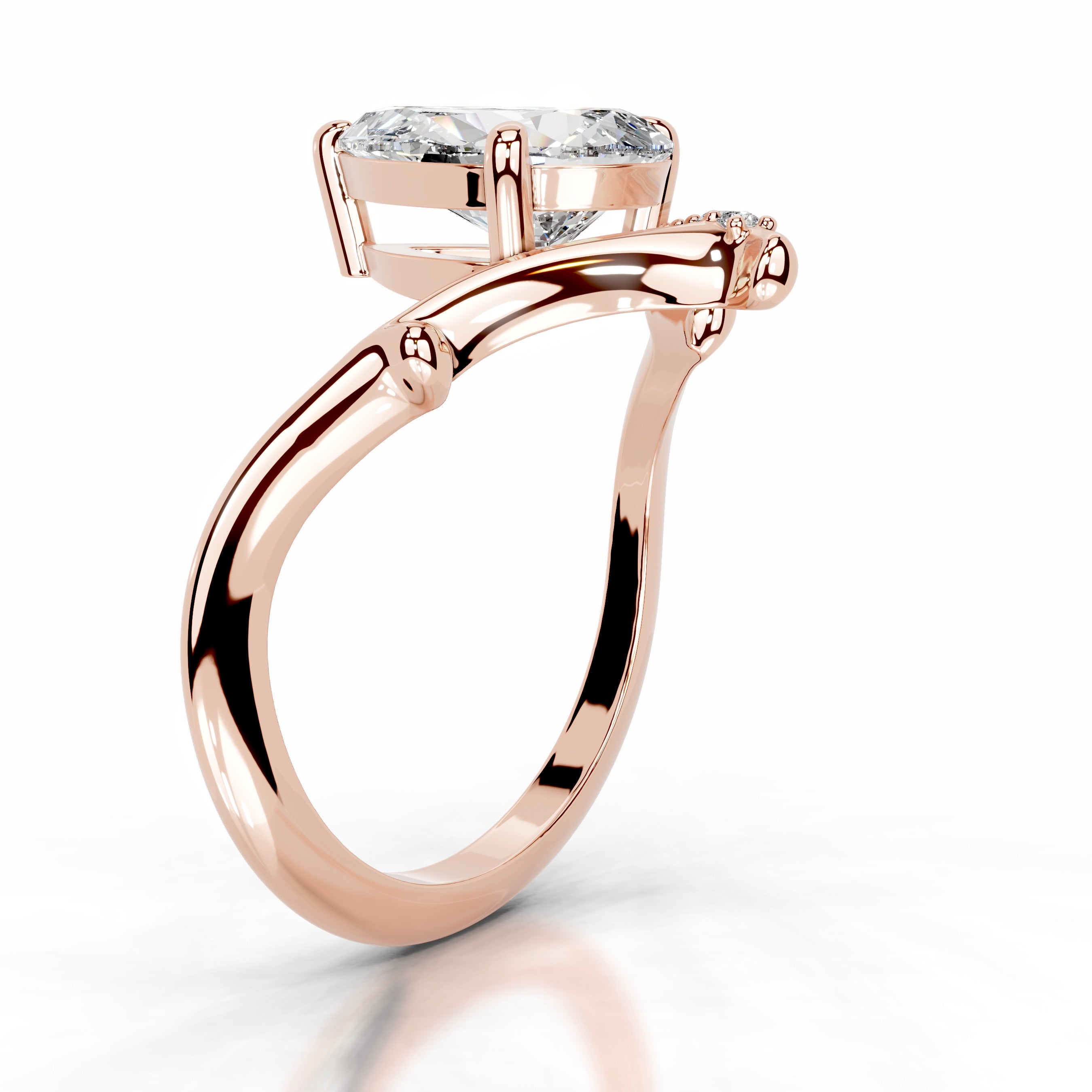 Brilliant Blooms Lab Grown Diamond Ring - 14K Rose Gold