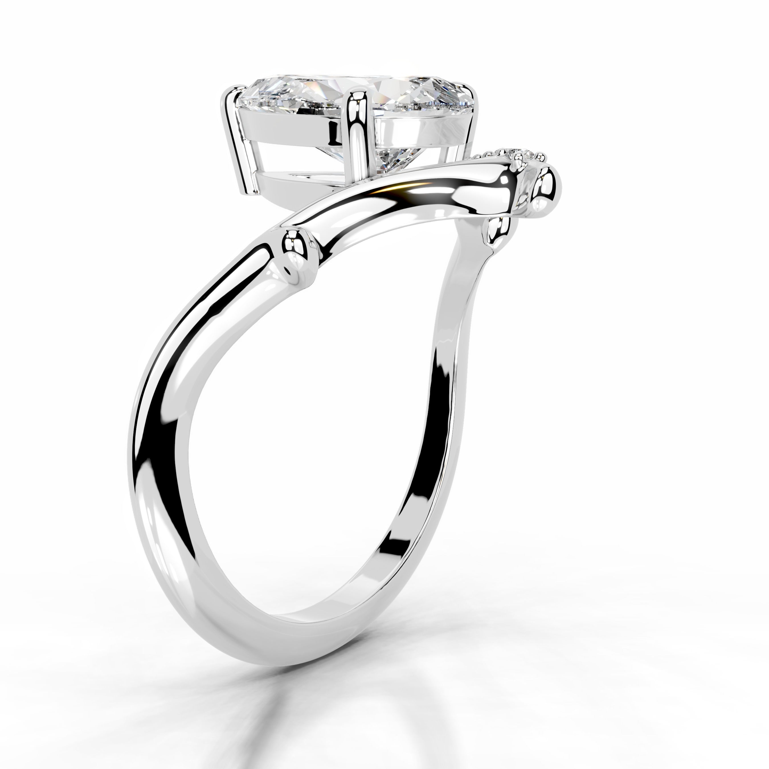 Brilliant Blooms Lab Grown Diamond Ring - 14K White Gold