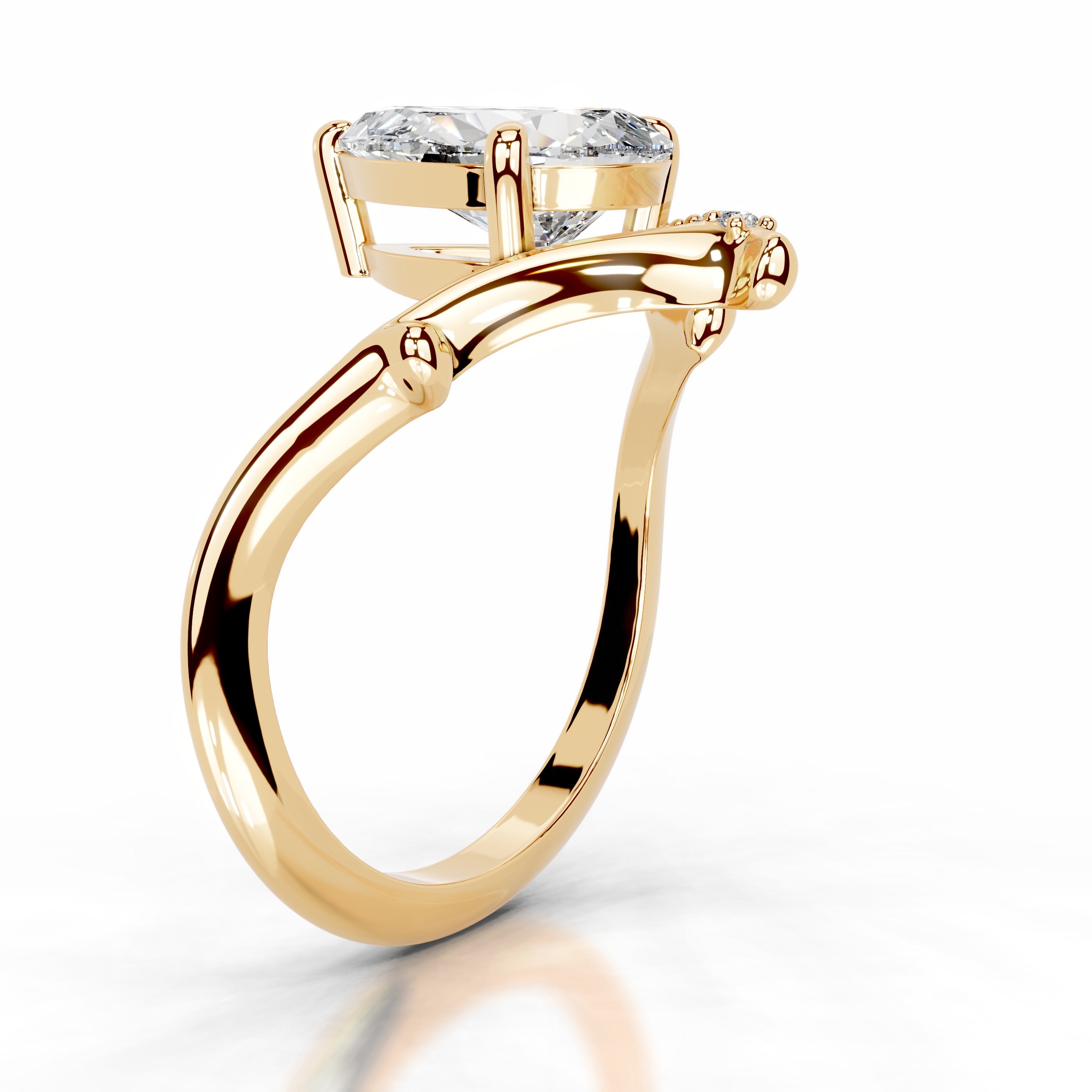 Brilliant Blooms Lab Grown Diamond Ring - 18K Yellow Gold