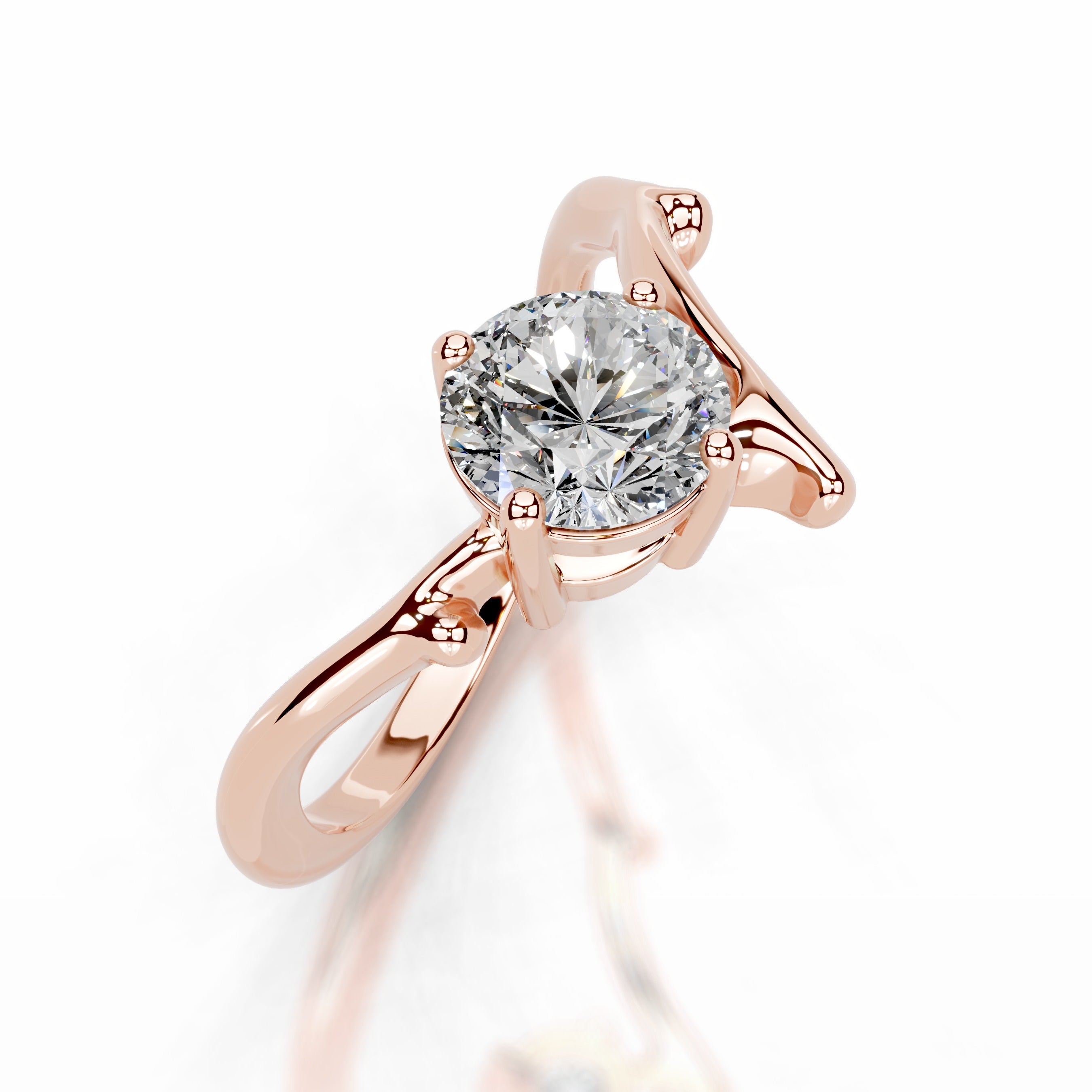 Evergreen Grace Lab Grown Diamond Ring - 14K Rose Gold