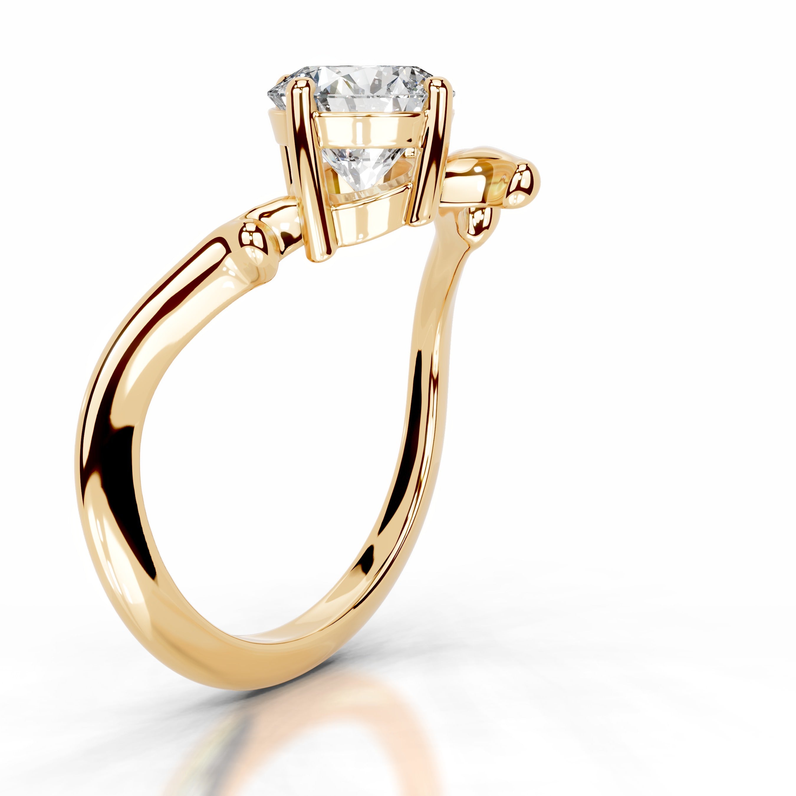 Evergreen Grace Lab Grown Diamond Ring - 18K Yellow Gold