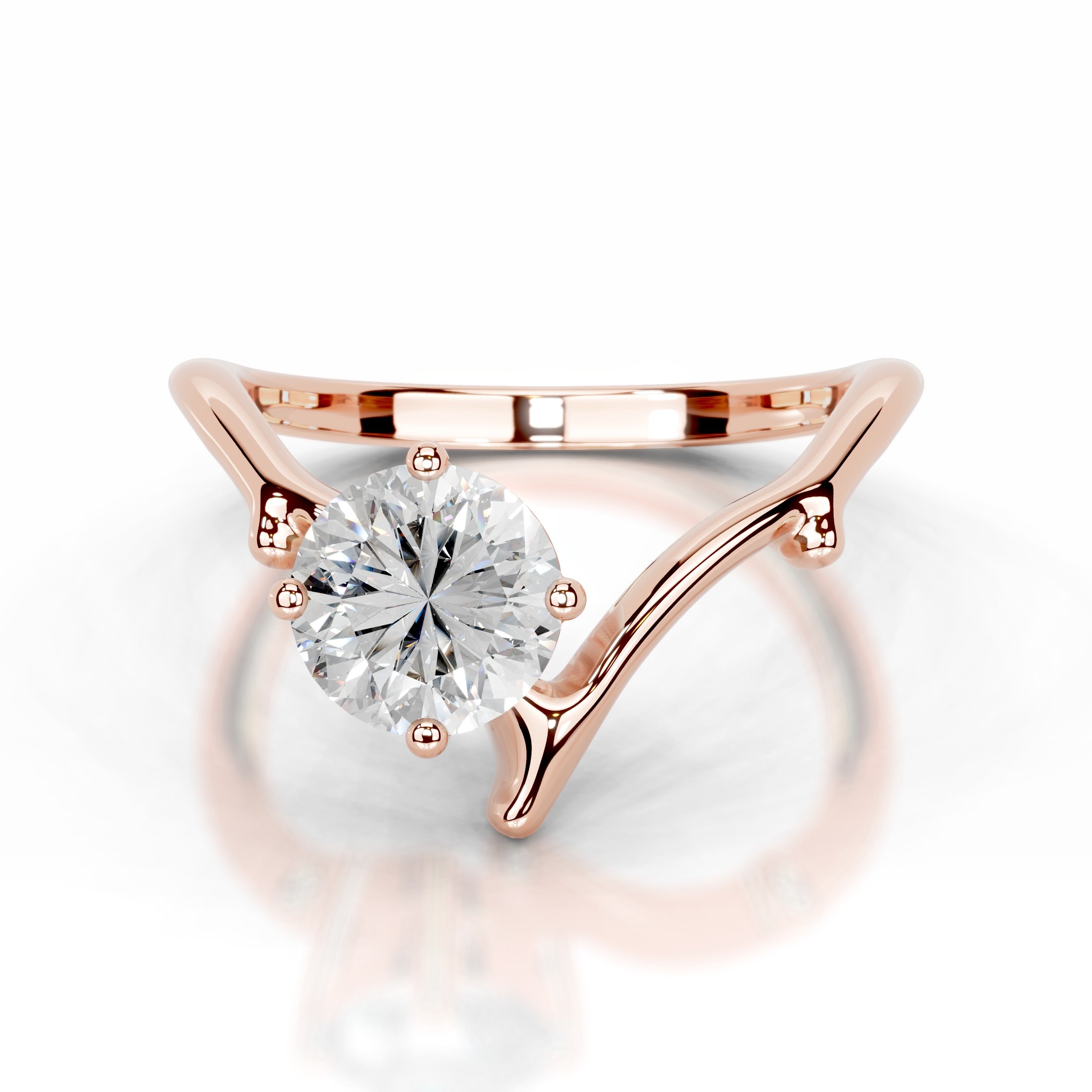 Evergreen Grace Lab Grown Diamond Ring - 14K Rose Gold