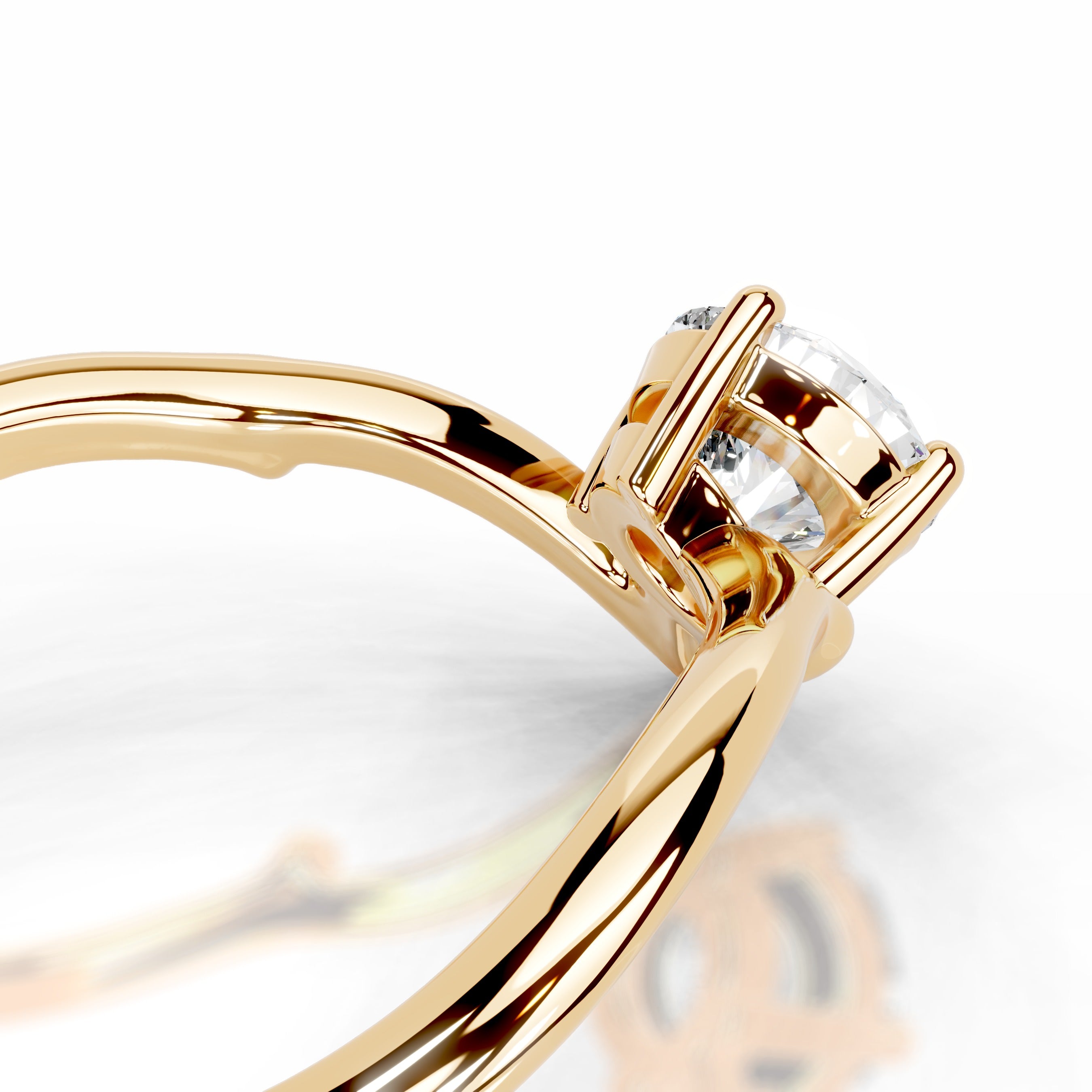 Evergreen Grace Lab Grown Diamond Ring - 18K Yellow Gold