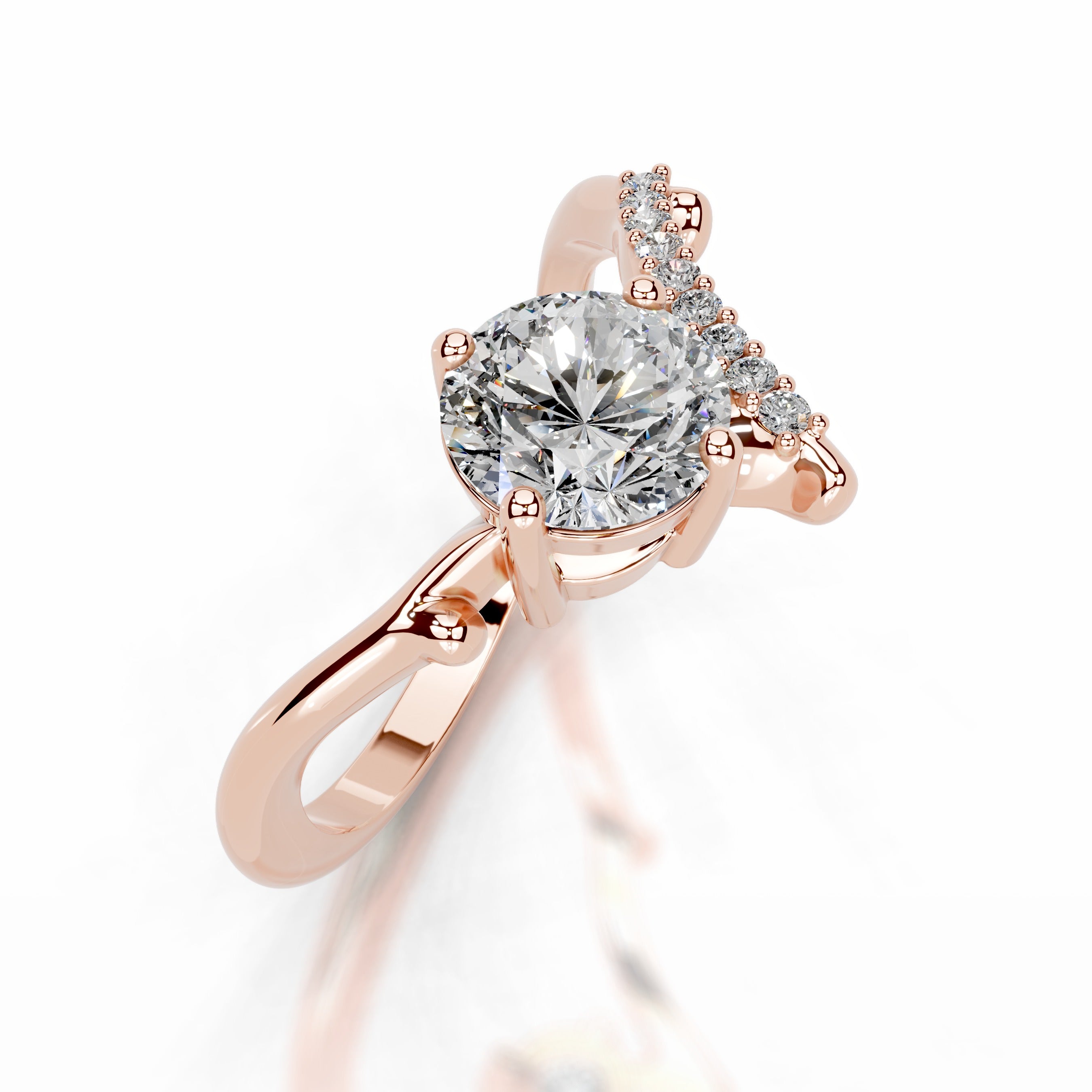 Garden of Love Lab Grown Diamond Ring - 14K Rose Gold