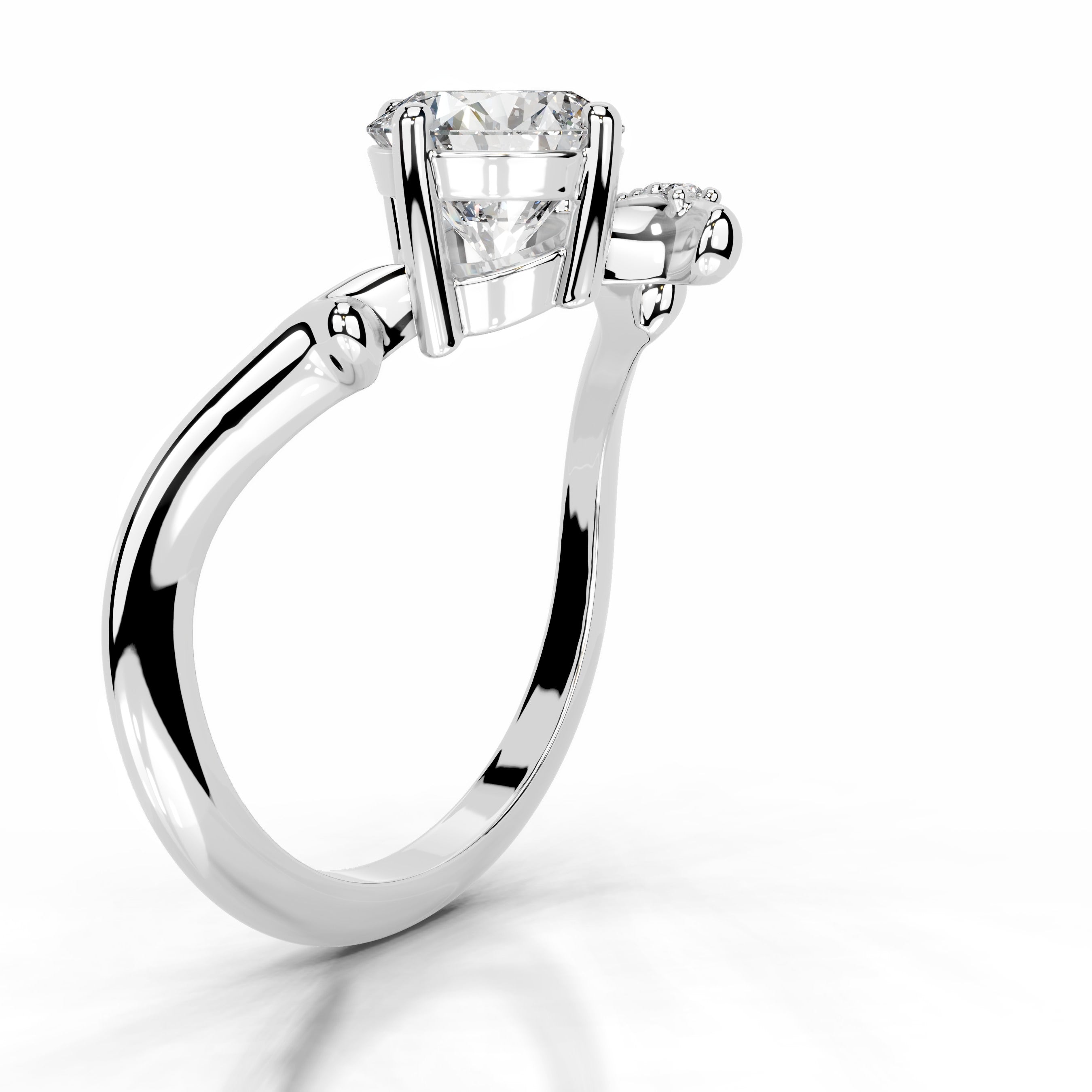 Garden of Love Lab Grown Diamond Ring - 14K White Gold