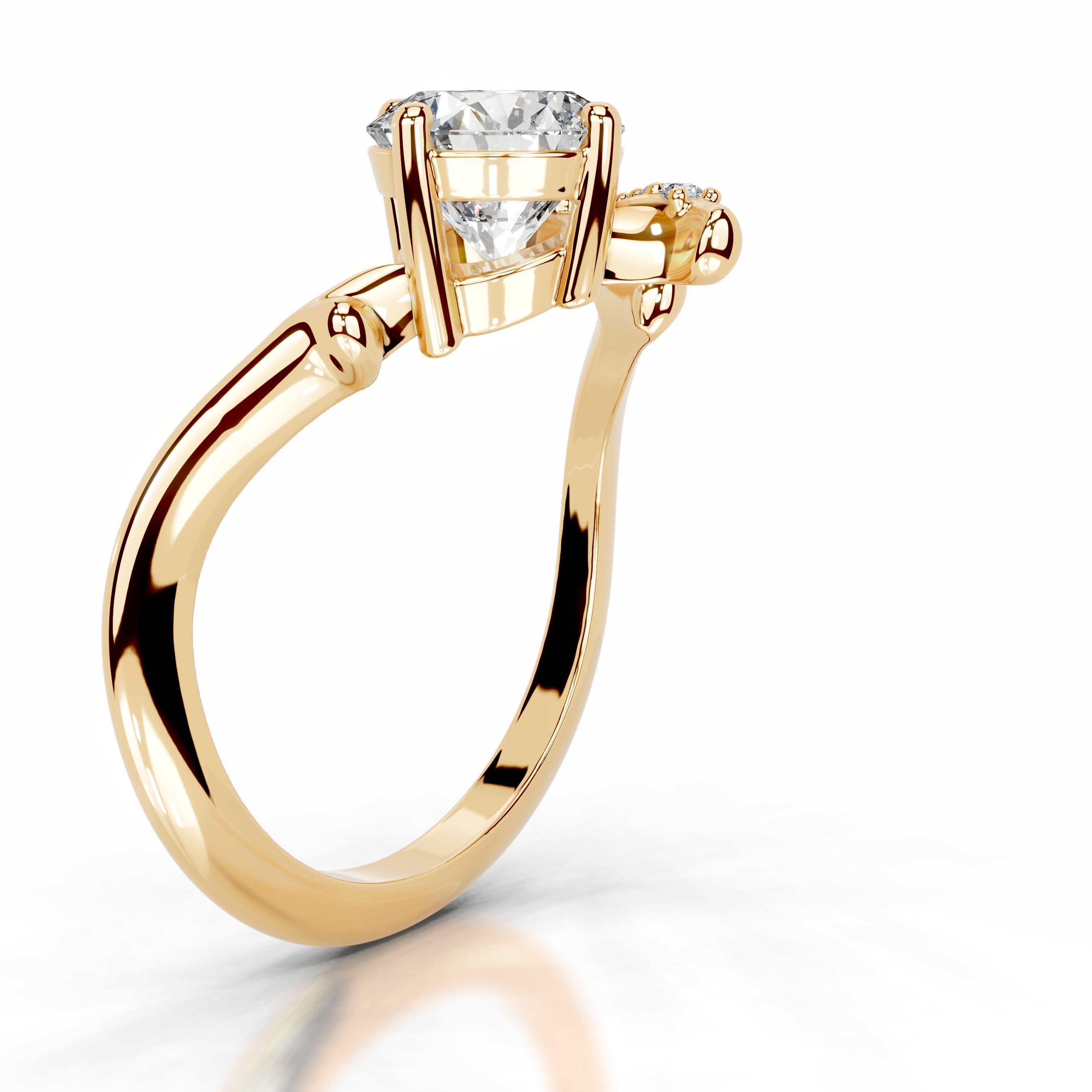 Garden of Love Lab Grown Diamond Ring - 18K Yellow Gold