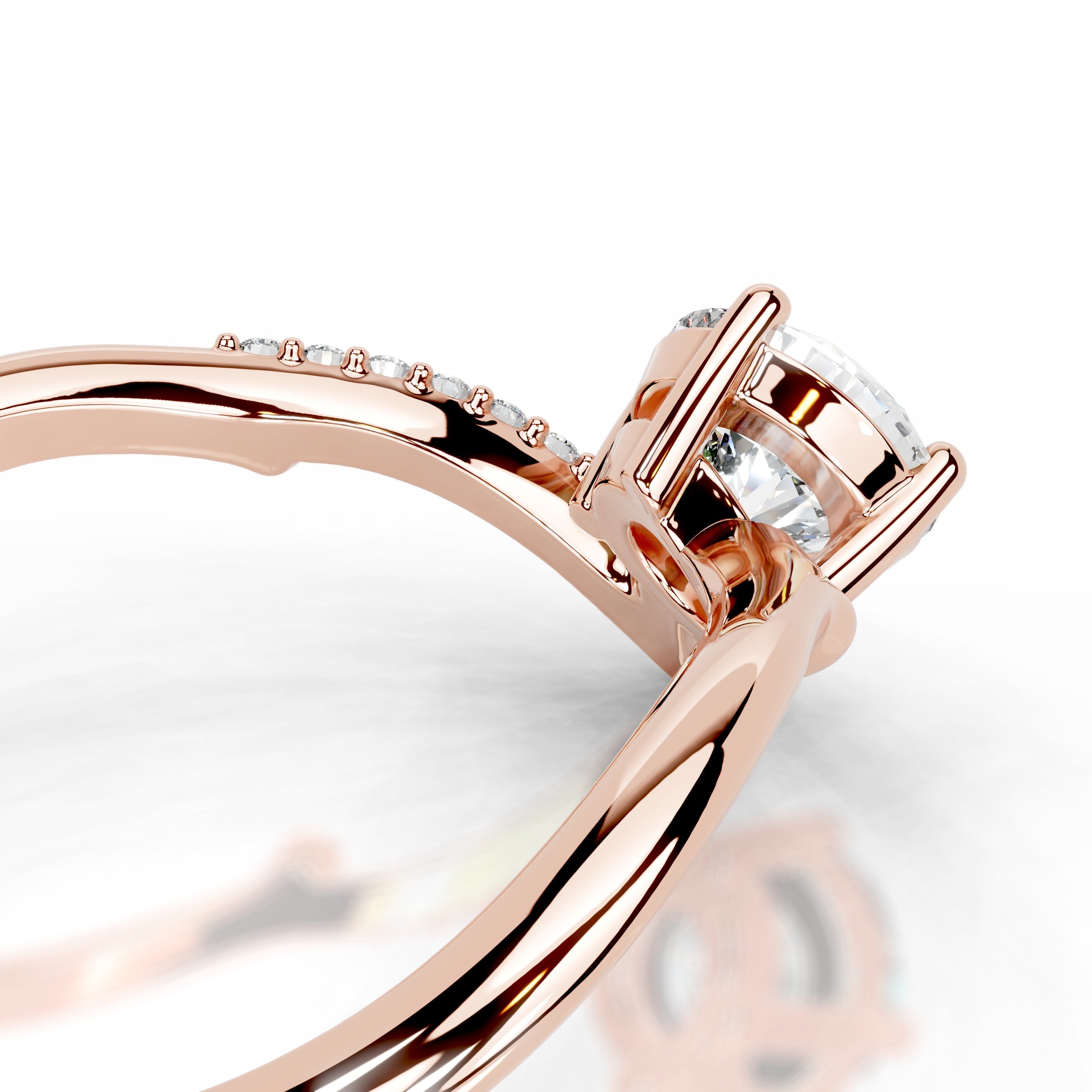 Garden of Love Lab Grown Diamond Ring - 14K Rose Gold