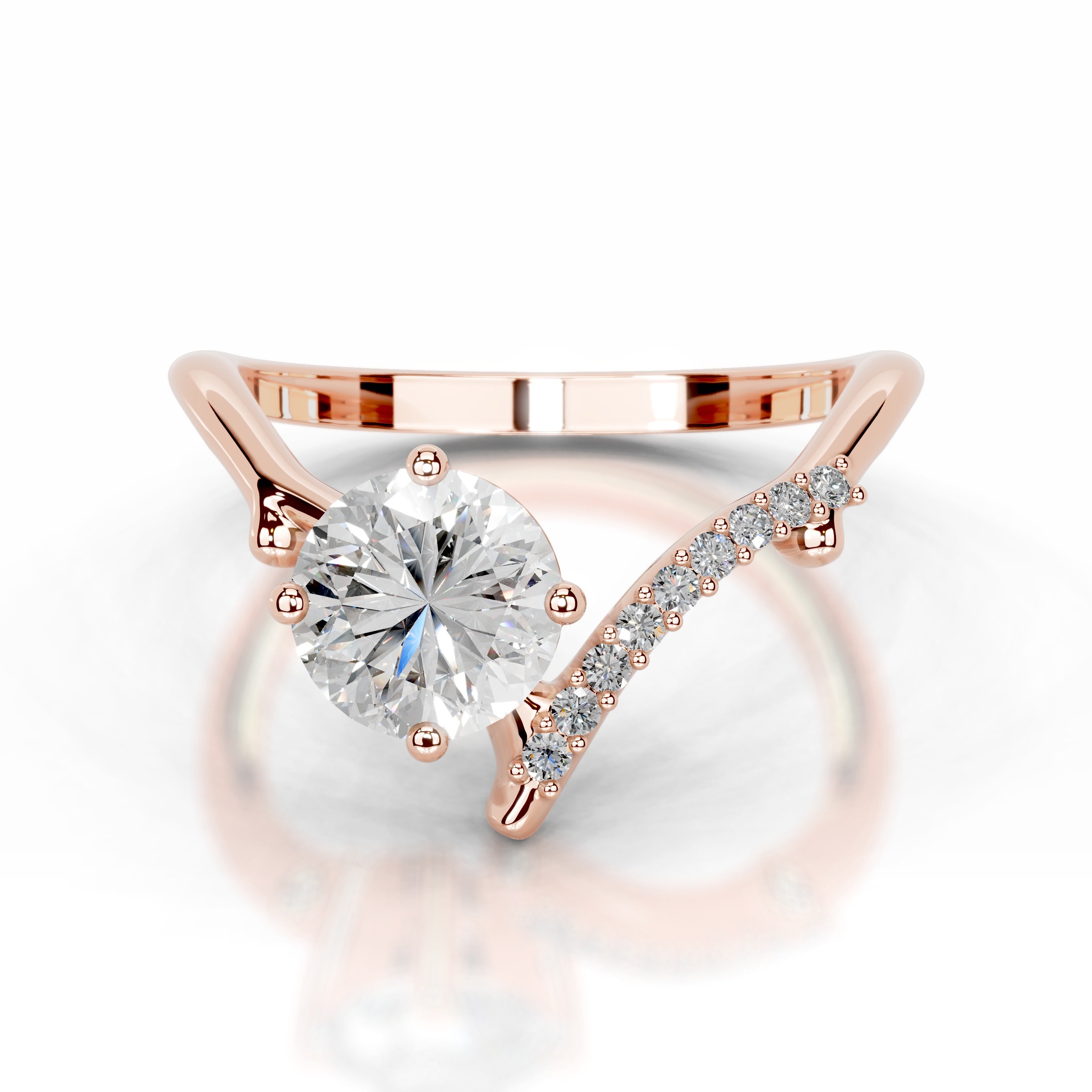 Garden of Love Lab Grown Diamond Ring - 14K Rose Gold