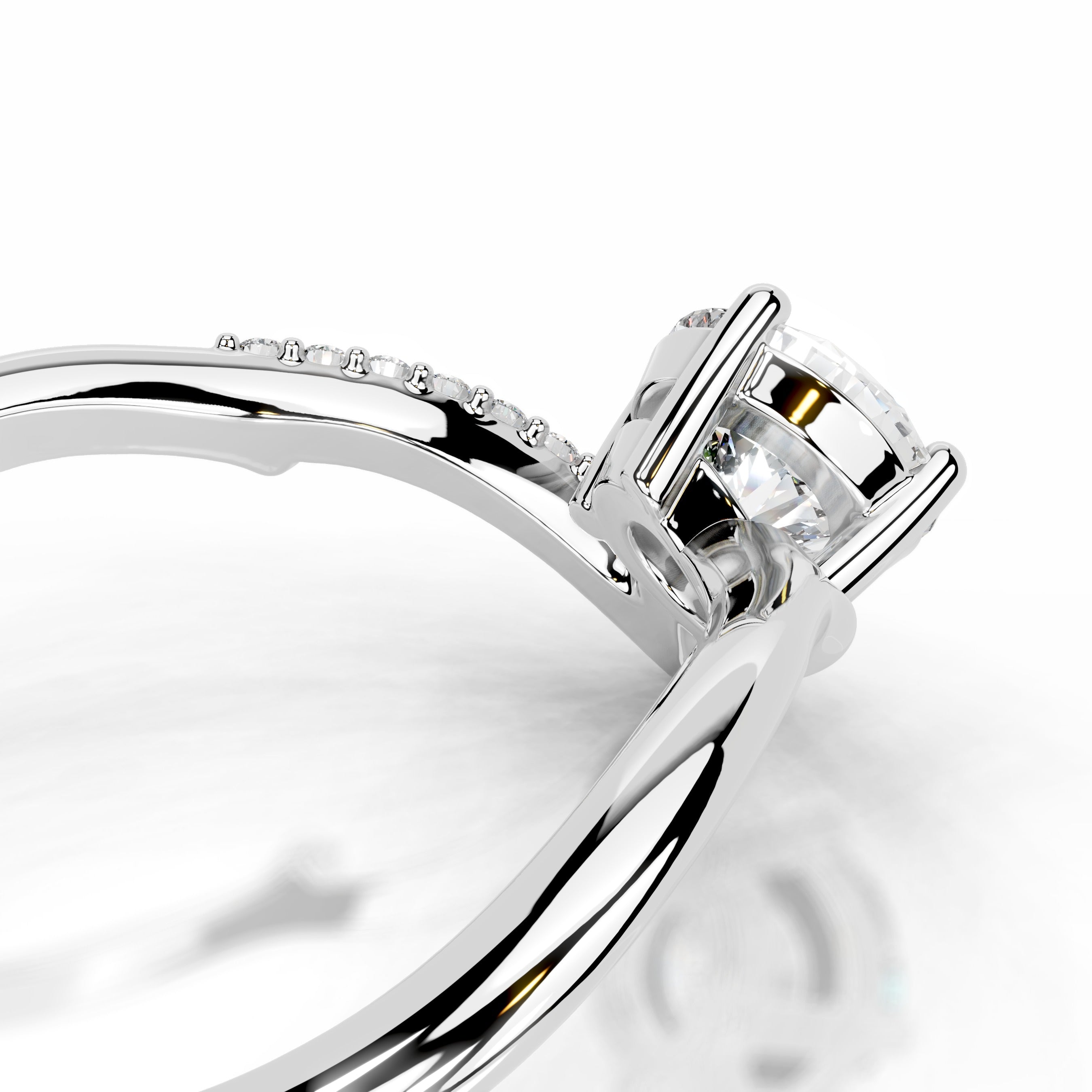 Garden of Love Lab Grown Diamond Ring - 14K White Gold