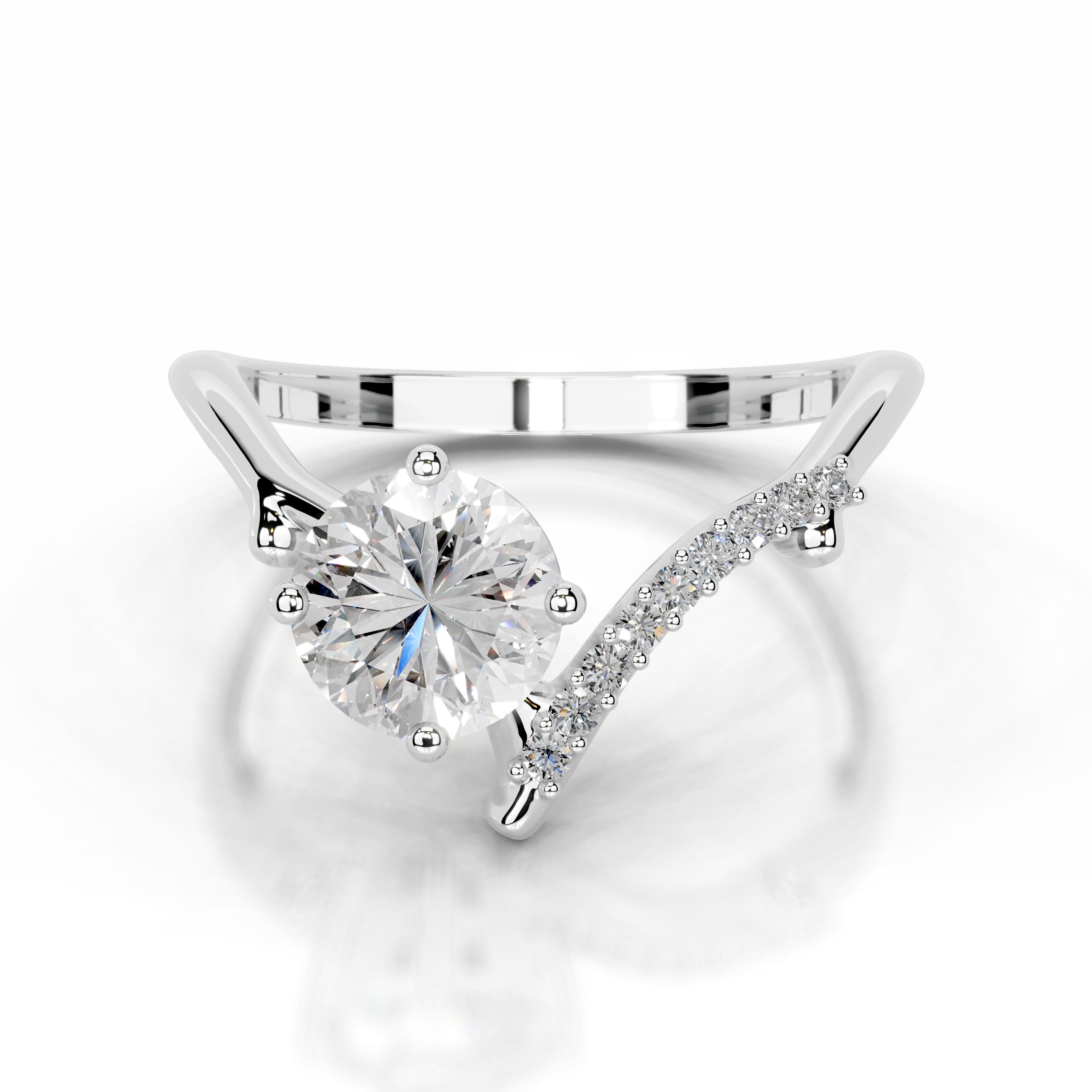 Garden of Love Lab Grown Diamond Ring - 14K White Gold