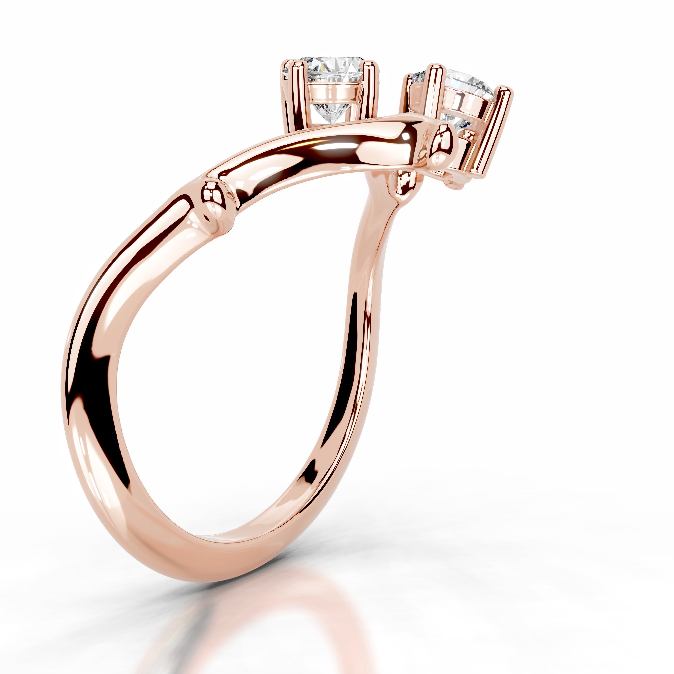 Botanical Brilliance Lab Grown Diamond Ring - 14K Rose Gold