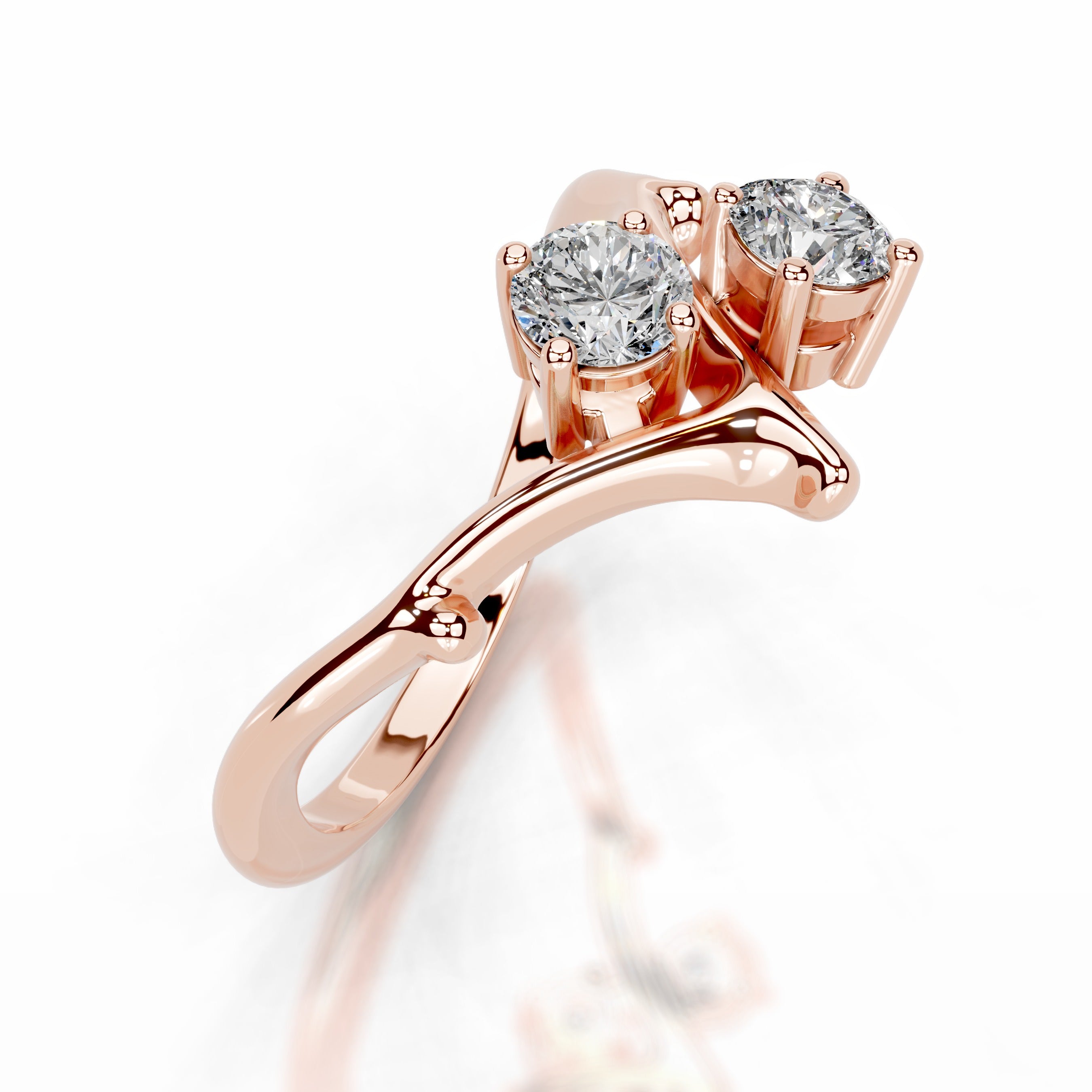 Botanical Brilliance Lab Grown Diamond Ring - 14K Rose Gold