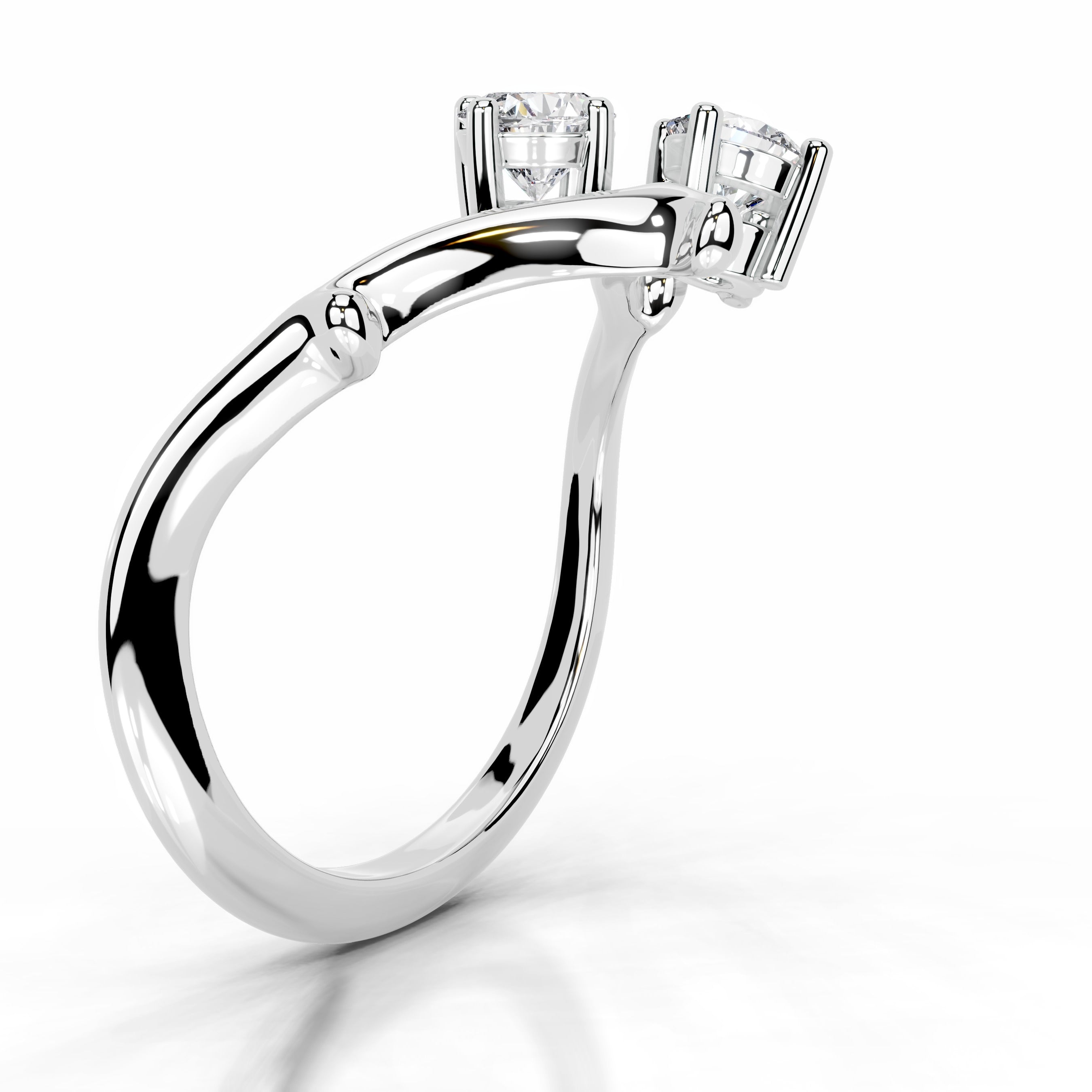 Botanical Brilliance Lab Grown Diamond Ring - 14K White Gold