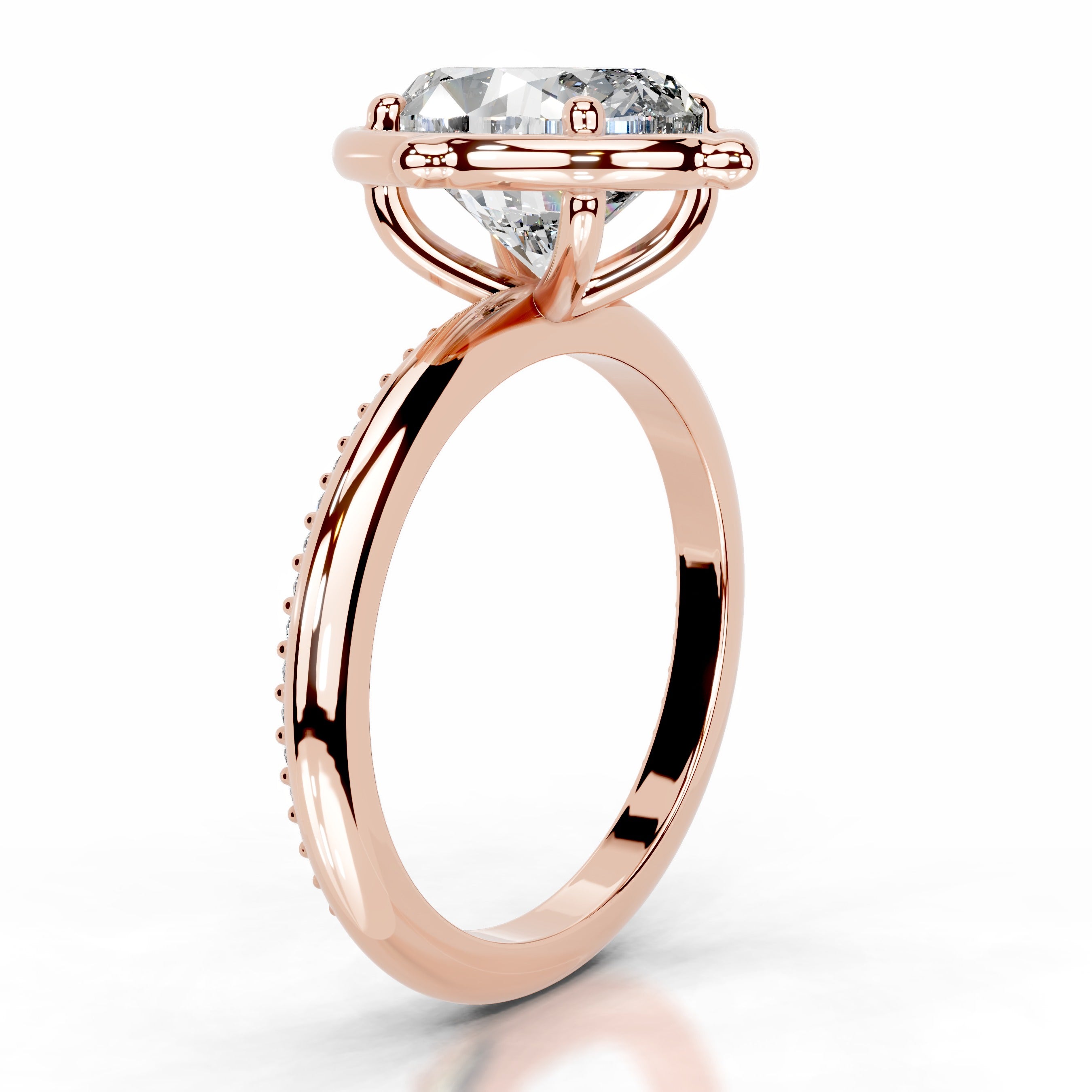 Rosewood Romance Lab Grown Diamond Ring - 14K Rose Gold