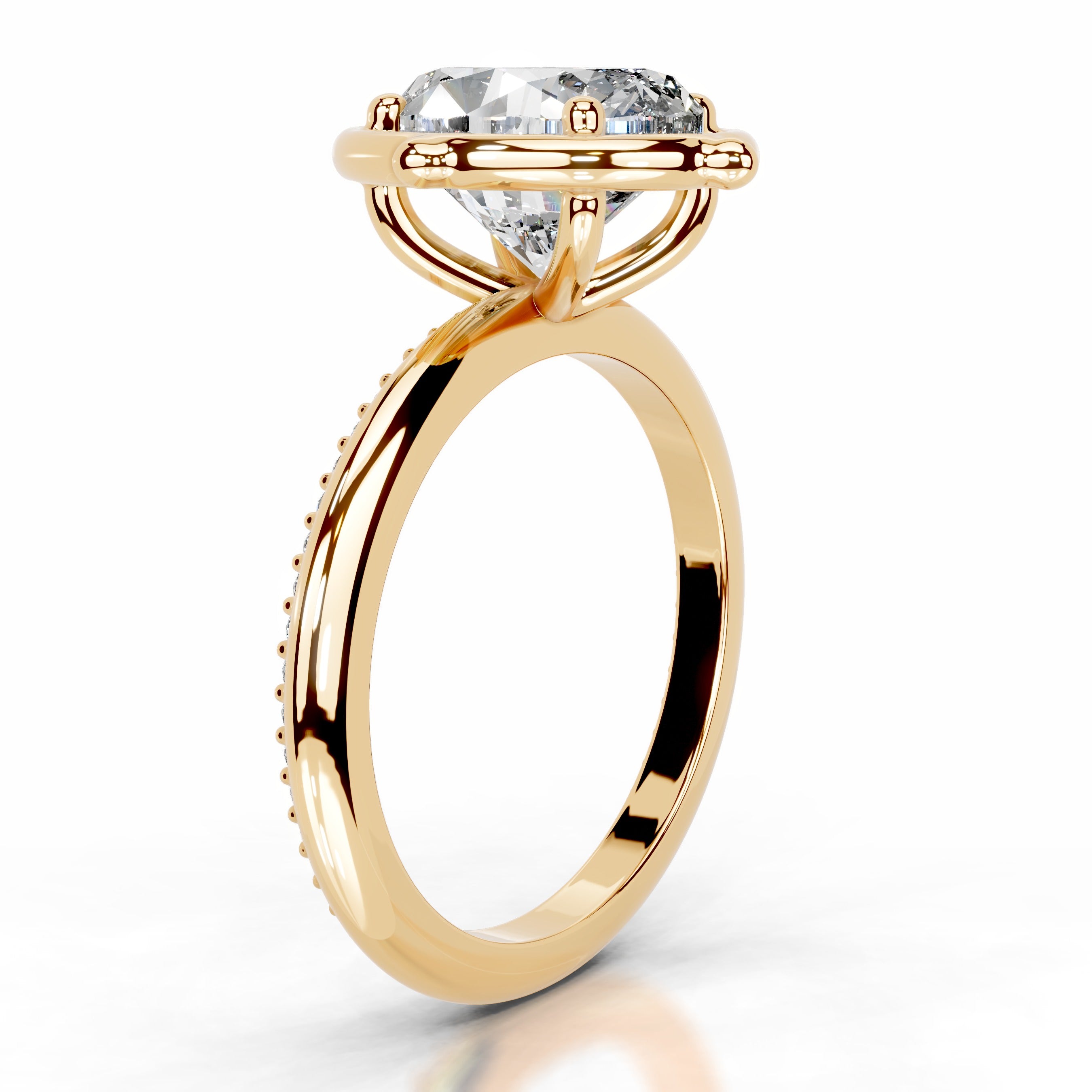 Rosewood Romance Lab Grown Diamond Ring - 18K Yellow Gold