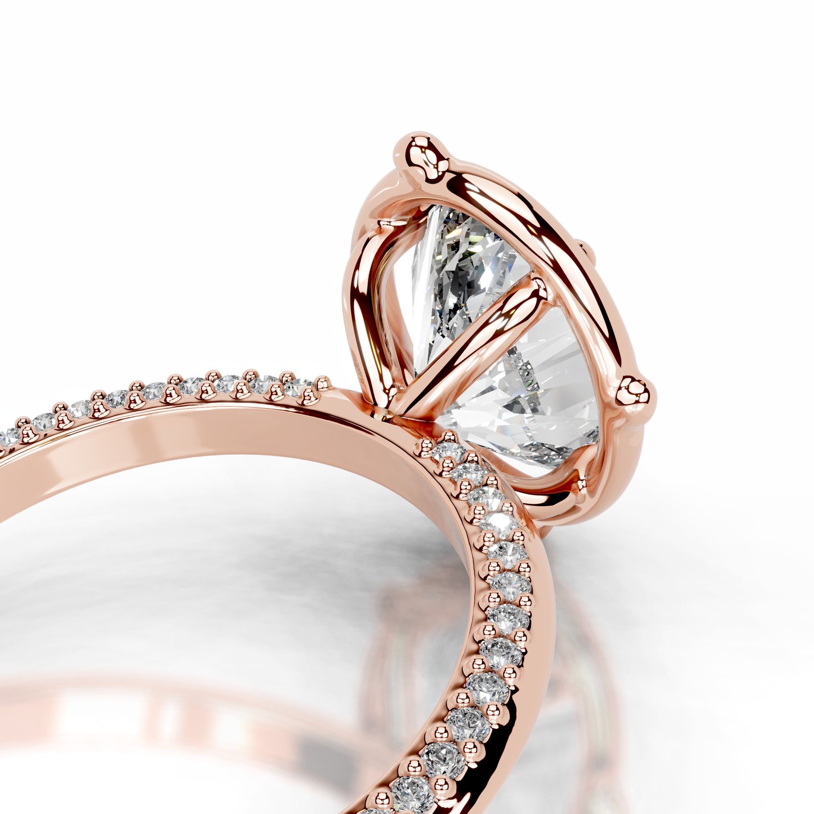 Rosewood Romance Lab Grown Diamond Ring - 14K Rose Gold