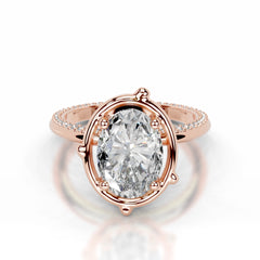 Rosewood Romance Lab Grown Diamond Ring - 14K Rose Gold
