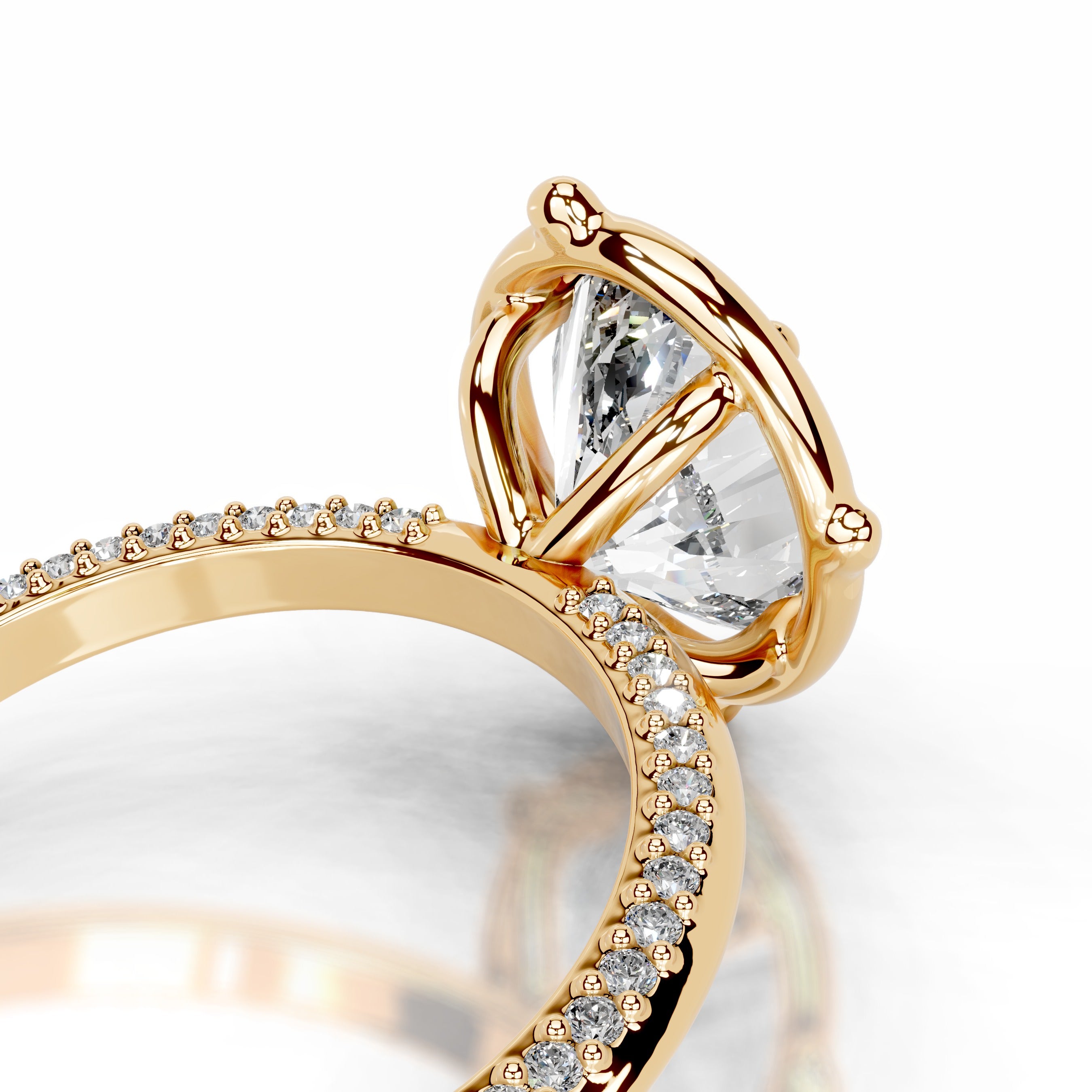 Rosewood Romance Lab Grown Diamond Ring - 18K Yellow Gold