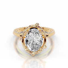 Rosewood Romance Lab Grown Diamond Ring - 18K Yellow Gold