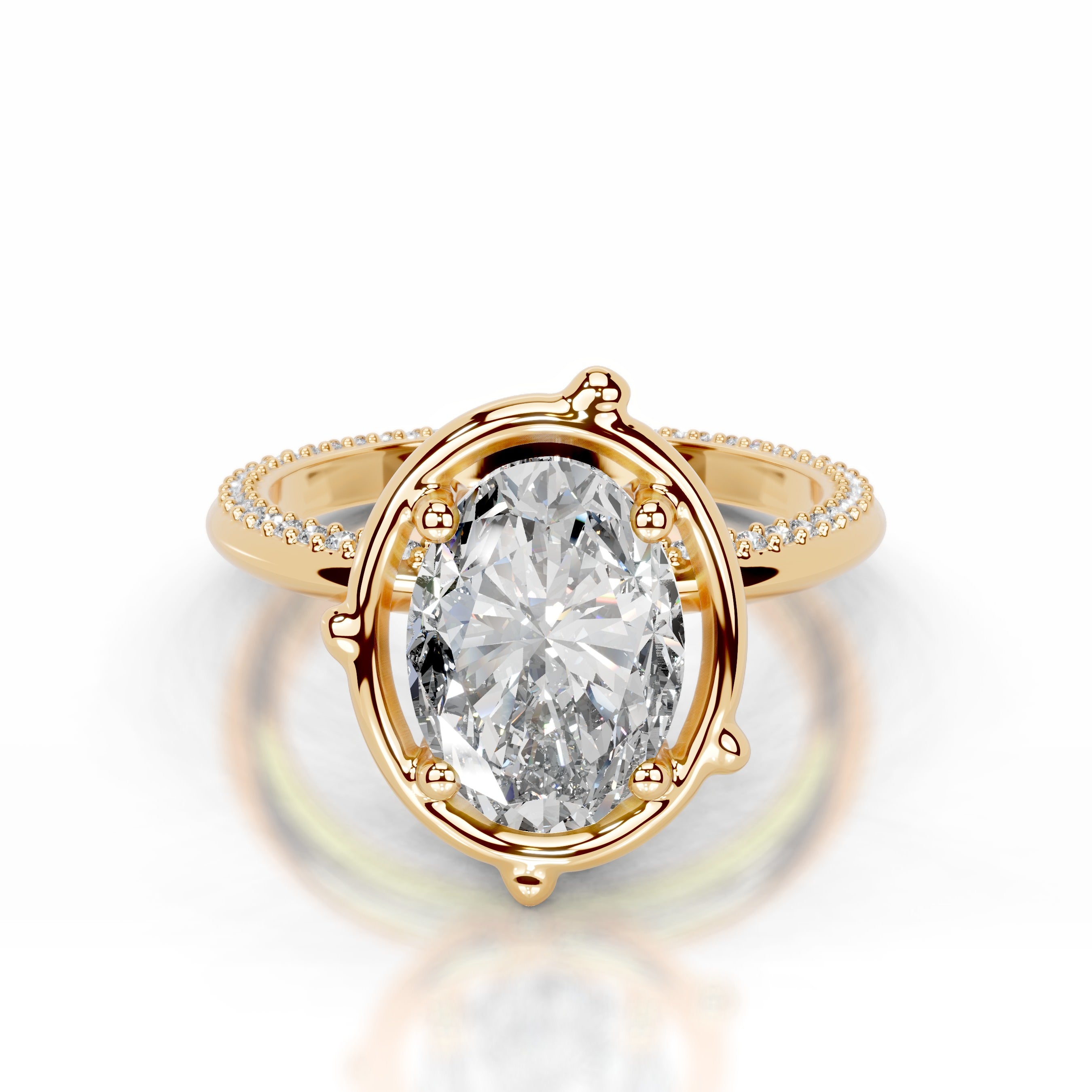 Rosewood Romance Lab Grown Diamond Ring - 18K Yellow Gold