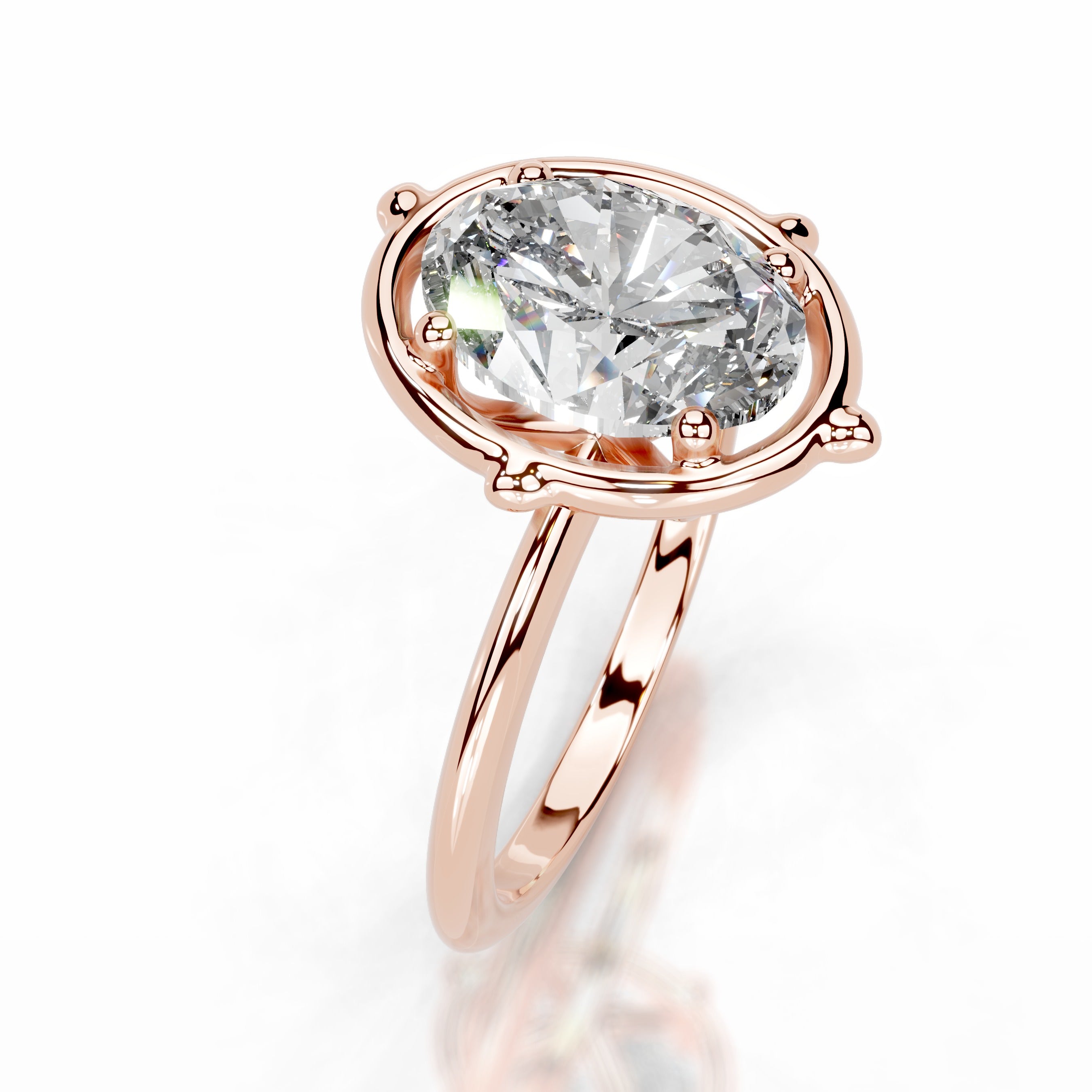 Rooted in Love Lab Grown Diamond Ring - 14K Rose Gold