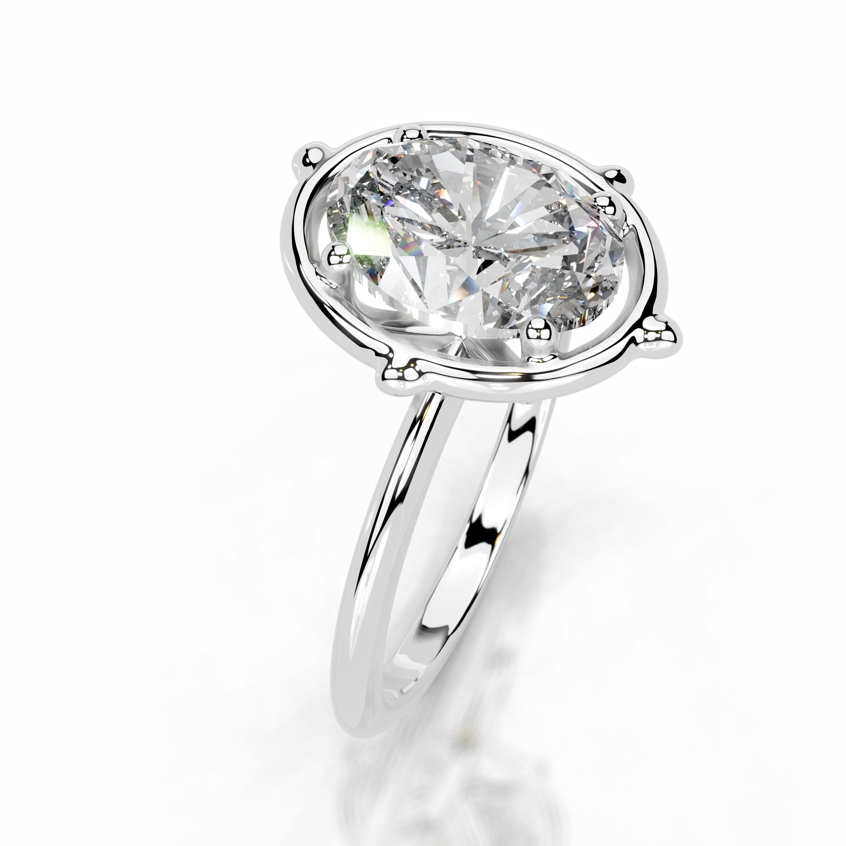 Rooted in Love Lab Grown Diamond Ring - 14K White Gold