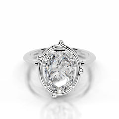 Rooted in Love Lab Grown Diamond Ring - 18K White Gold