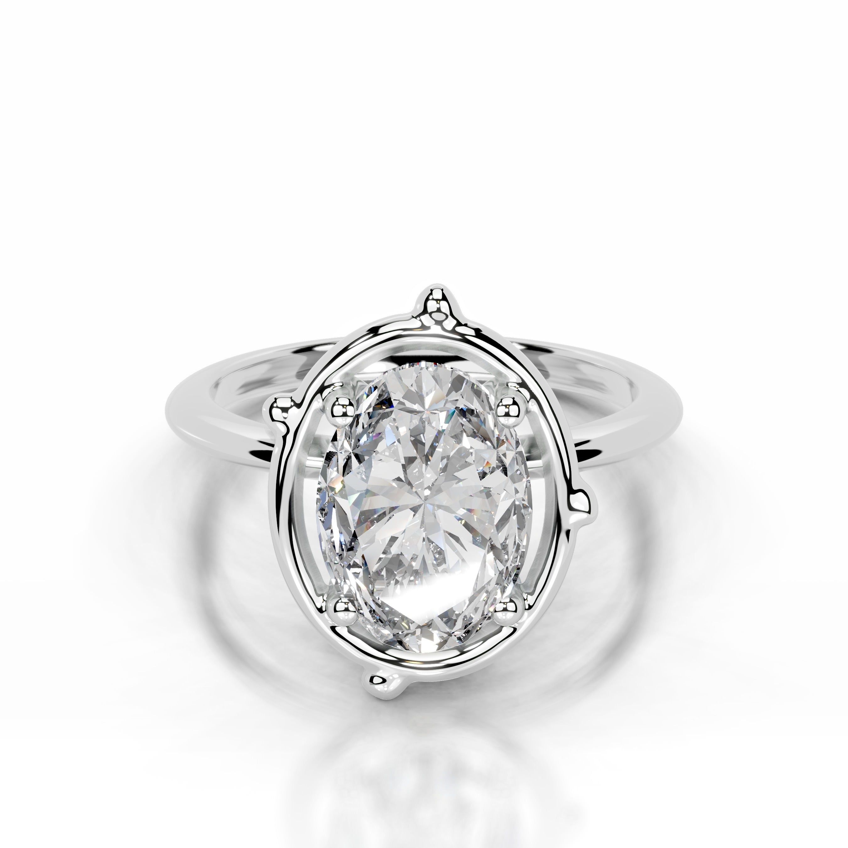 Rooted in Love Lab Grown Diamond Ring - 18K White Gold