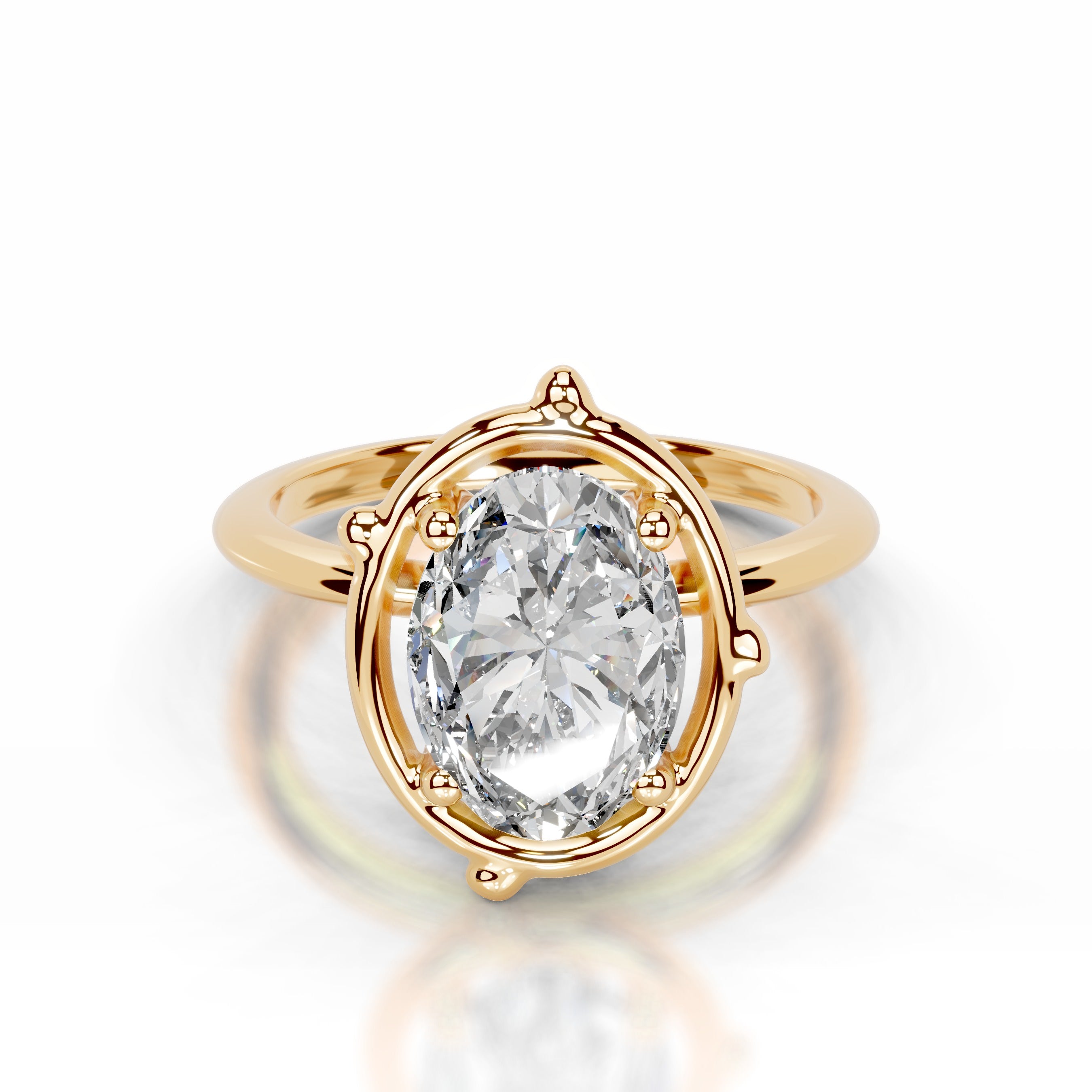 Rooted in Love Lab Grown Diamond Ring - 18K Yellow Gold